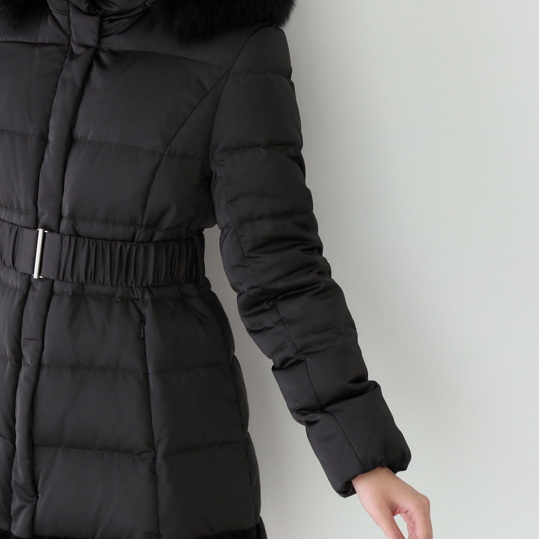 COUP DE CHANCE「【ミディ丈】ベルト付ダウンコート」|ダウン|