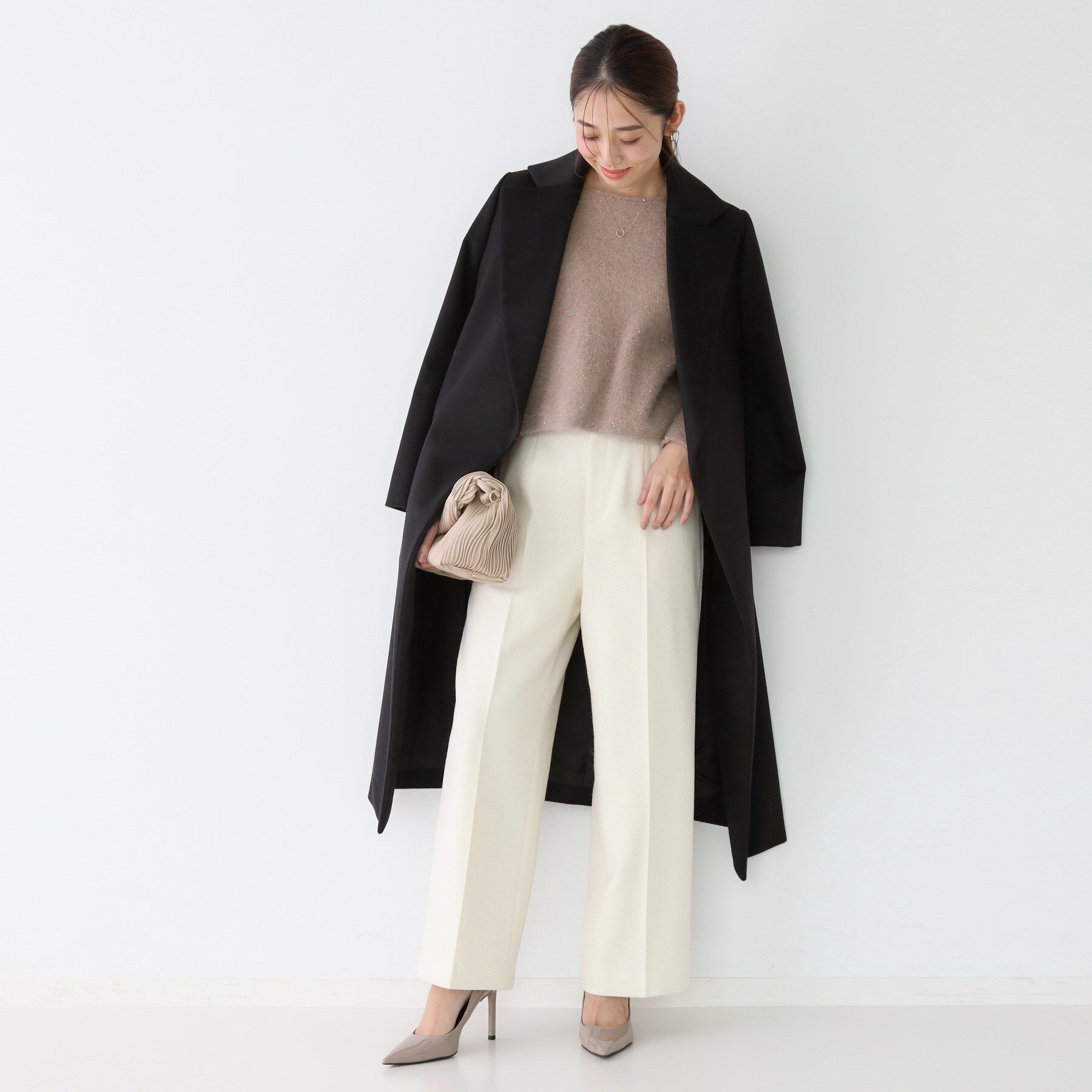 COUP DE CHANCE「【カシミヤ100％／日本製】ロングガウンコート」|チェスターコート|