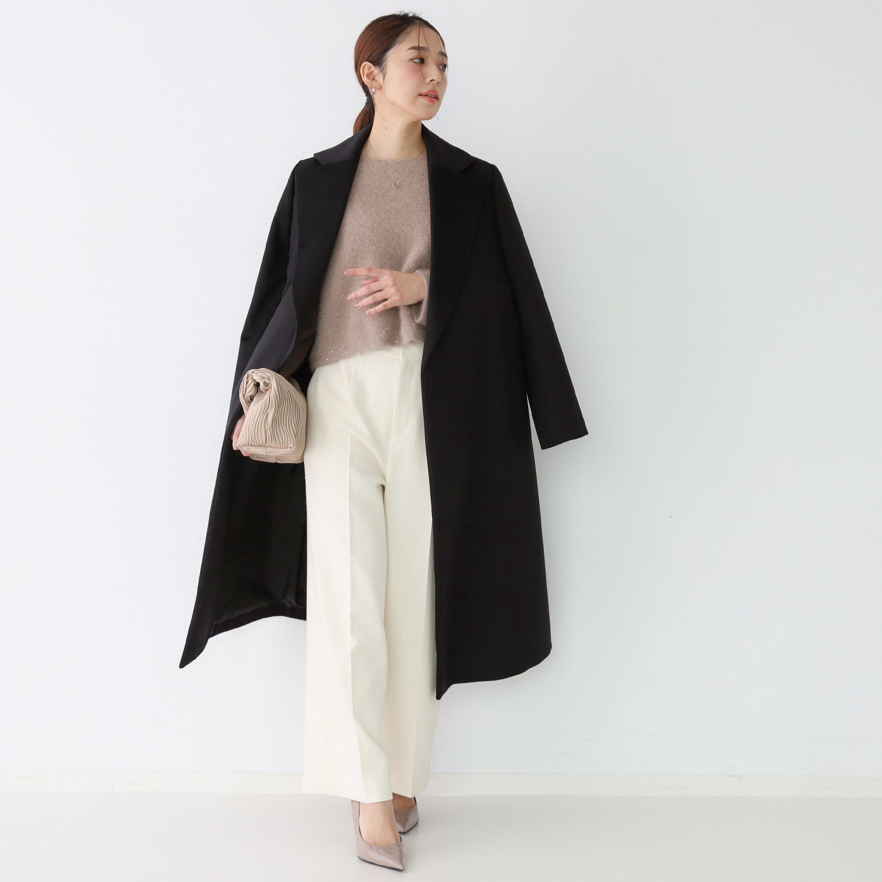 COUP DE CHANCE「【カシミヤ100％／日本製】ロングガウンコート」|チェスターコート|