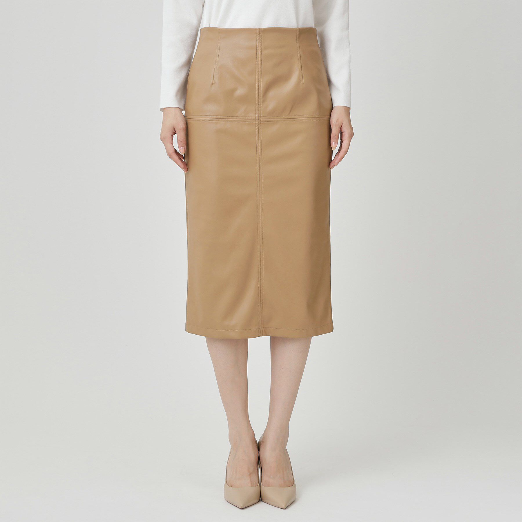 COUP DE CHANCE「【レザー調】ナロータイトスカート」|スカート|