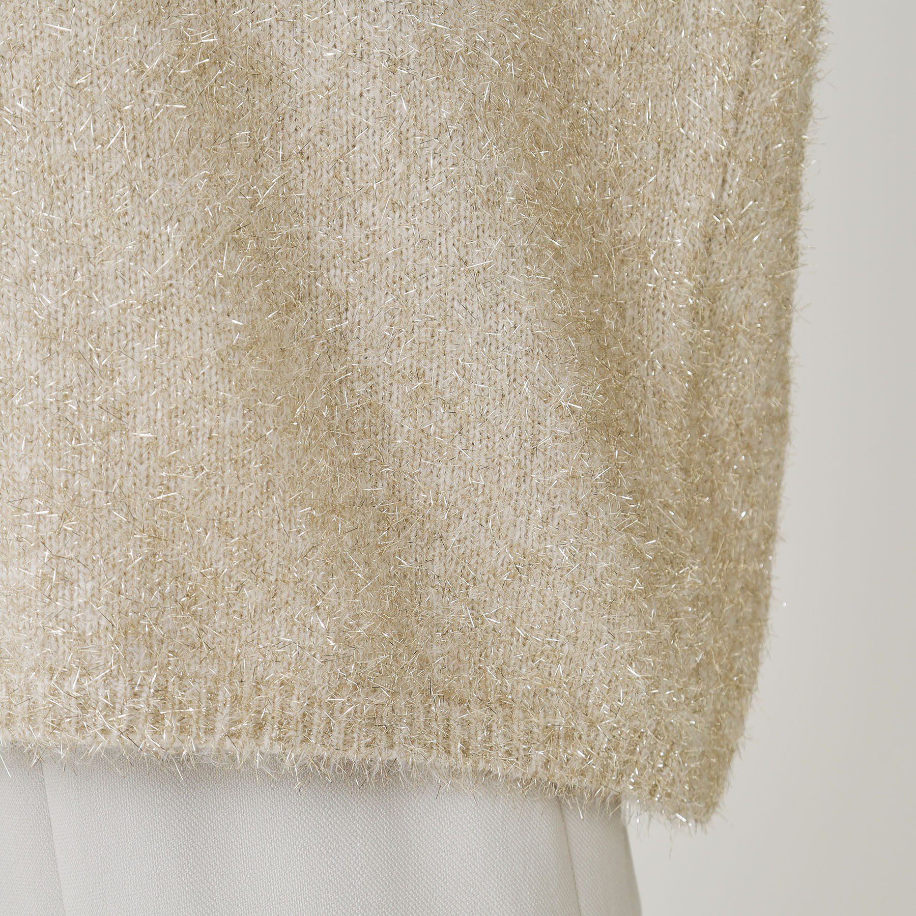 COUP DE CHANCE「【手洗い可】フェザーラメニットトップス」|ニット・セーター|