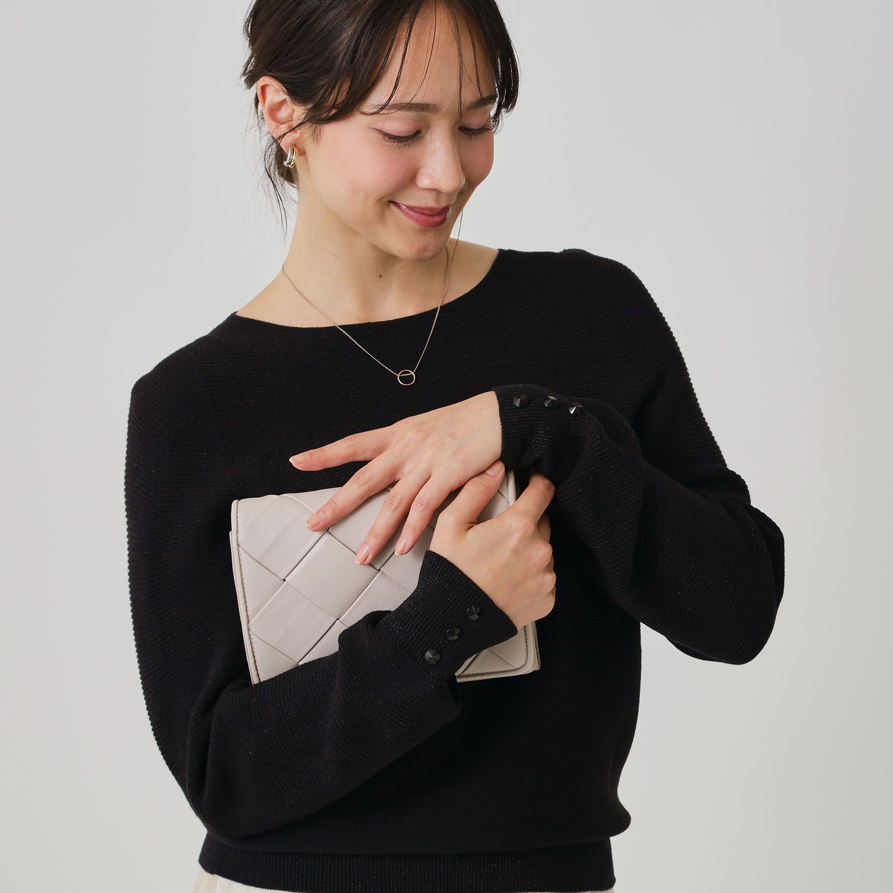 COUP DE CHANCE「【手洗い可／日本製／ホールガーメント】ラメ混ドルマンニットトップス」|ニット・セーター|