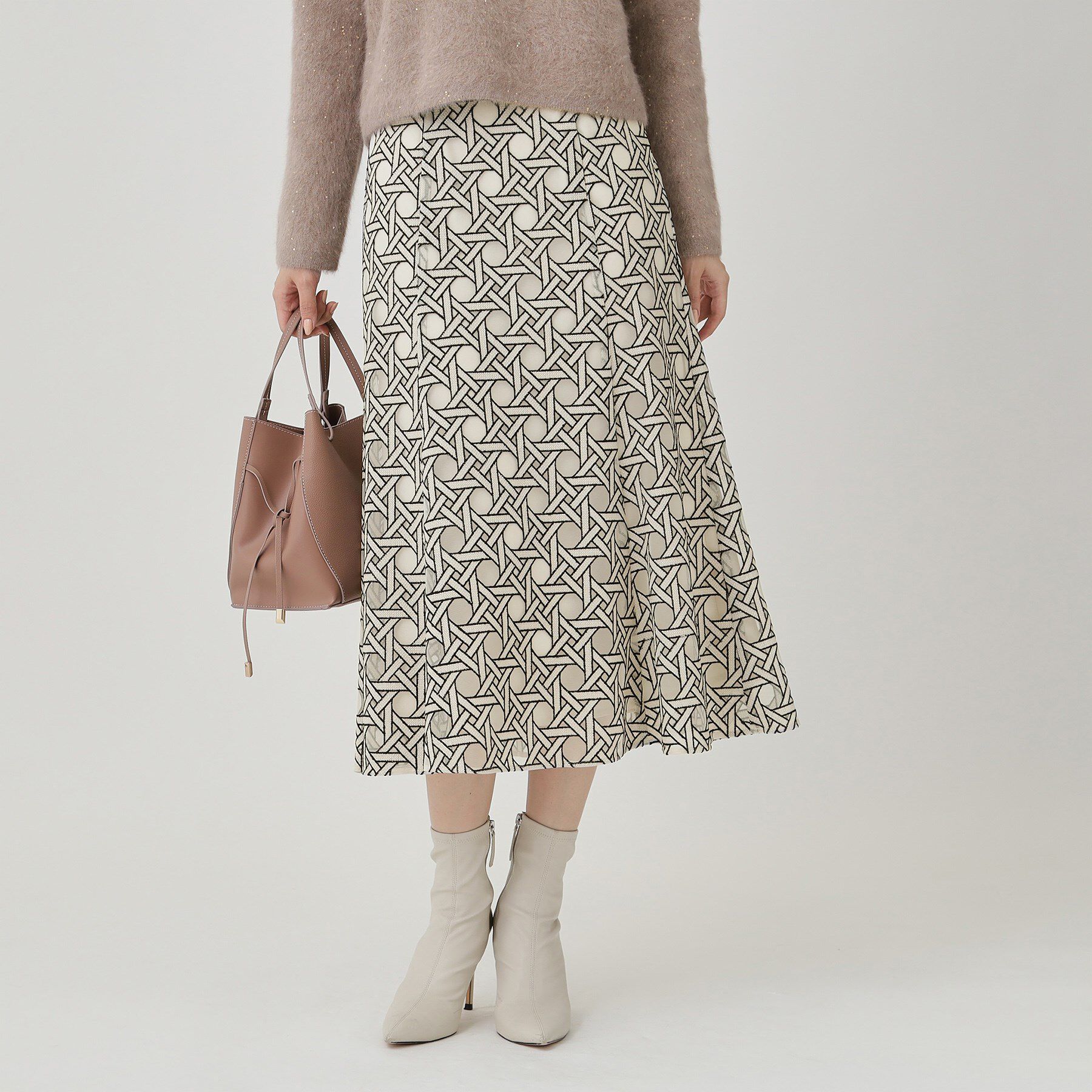 COUP DE CHANCE「【日本製】シアー刺繍のフレアースカート」|スカート|