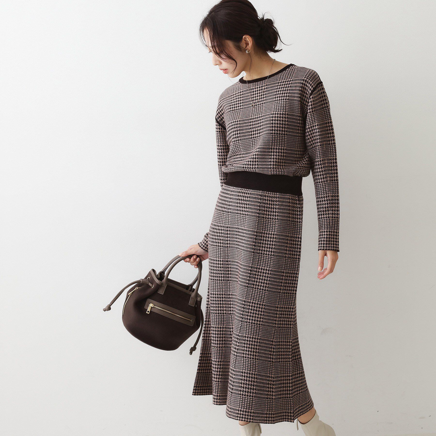 COUP DE CHANCE「【手洗い可／リバーシブル】トップス＆スカート セットアップ」|スーツ|