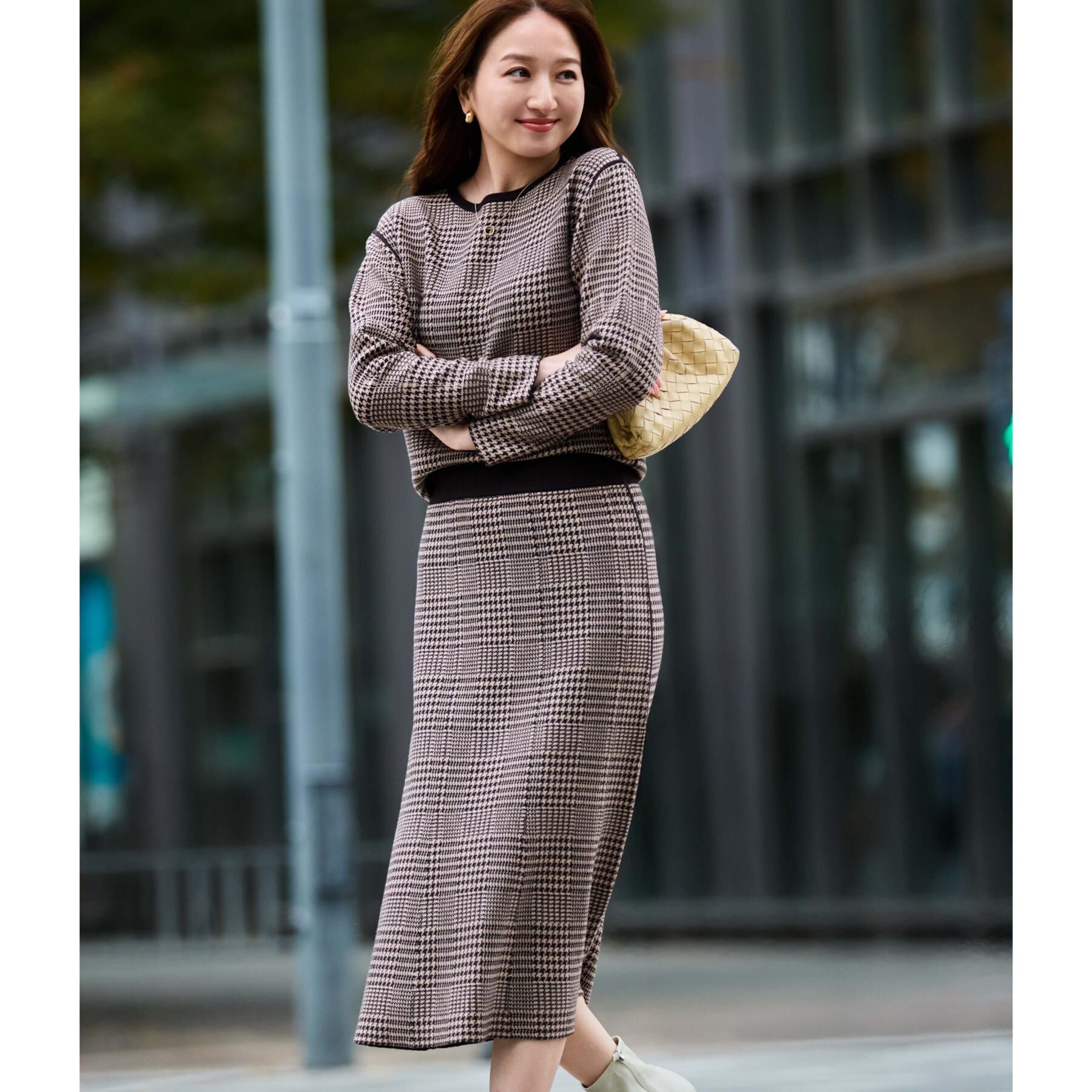 COUP DE CHANCE「【手洗い可／リバーシブル】トップス＆スカート セットアップ」|スーツ|