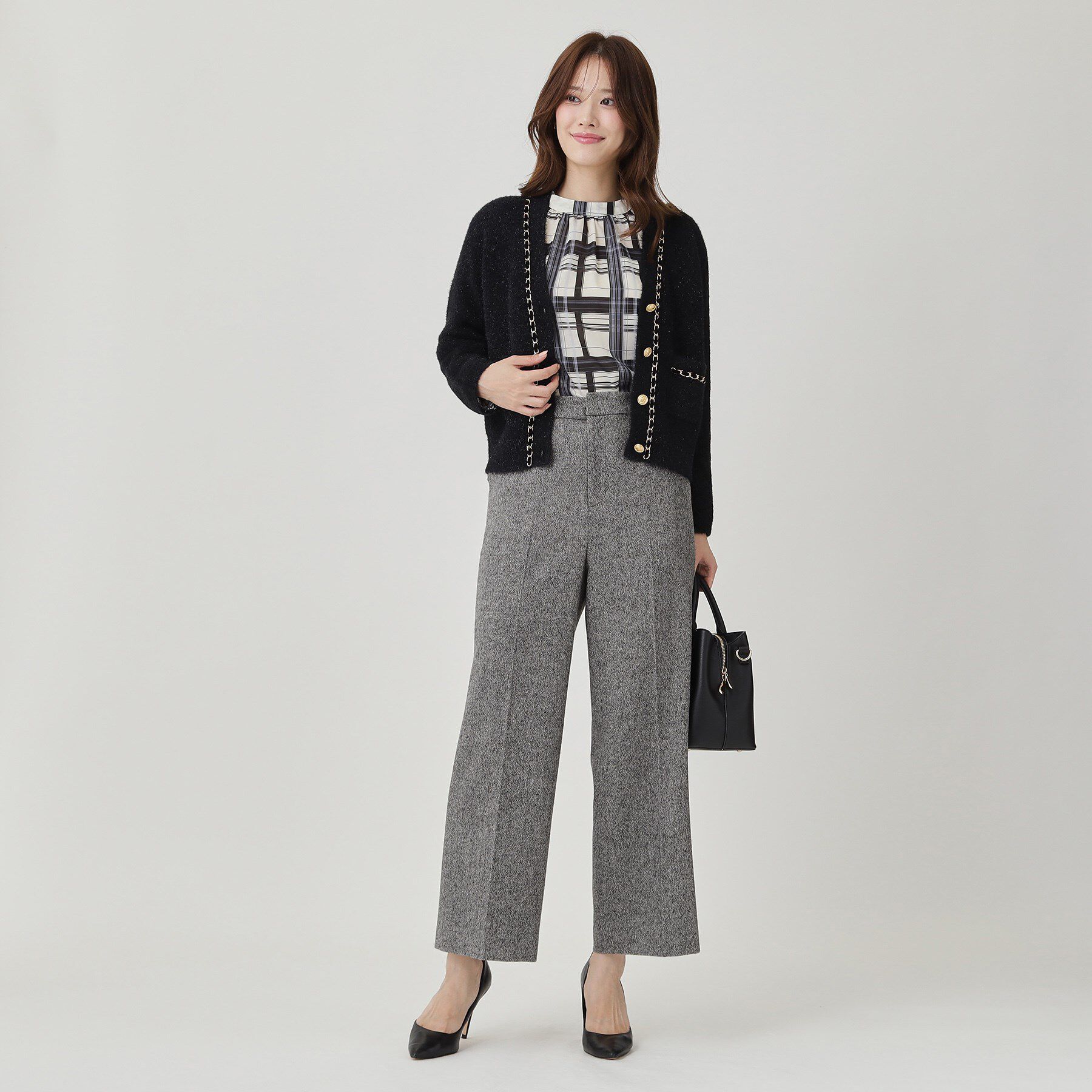 COUP DE CHANCE「【日本製】ラメ入りツイードパンツ」|その他|