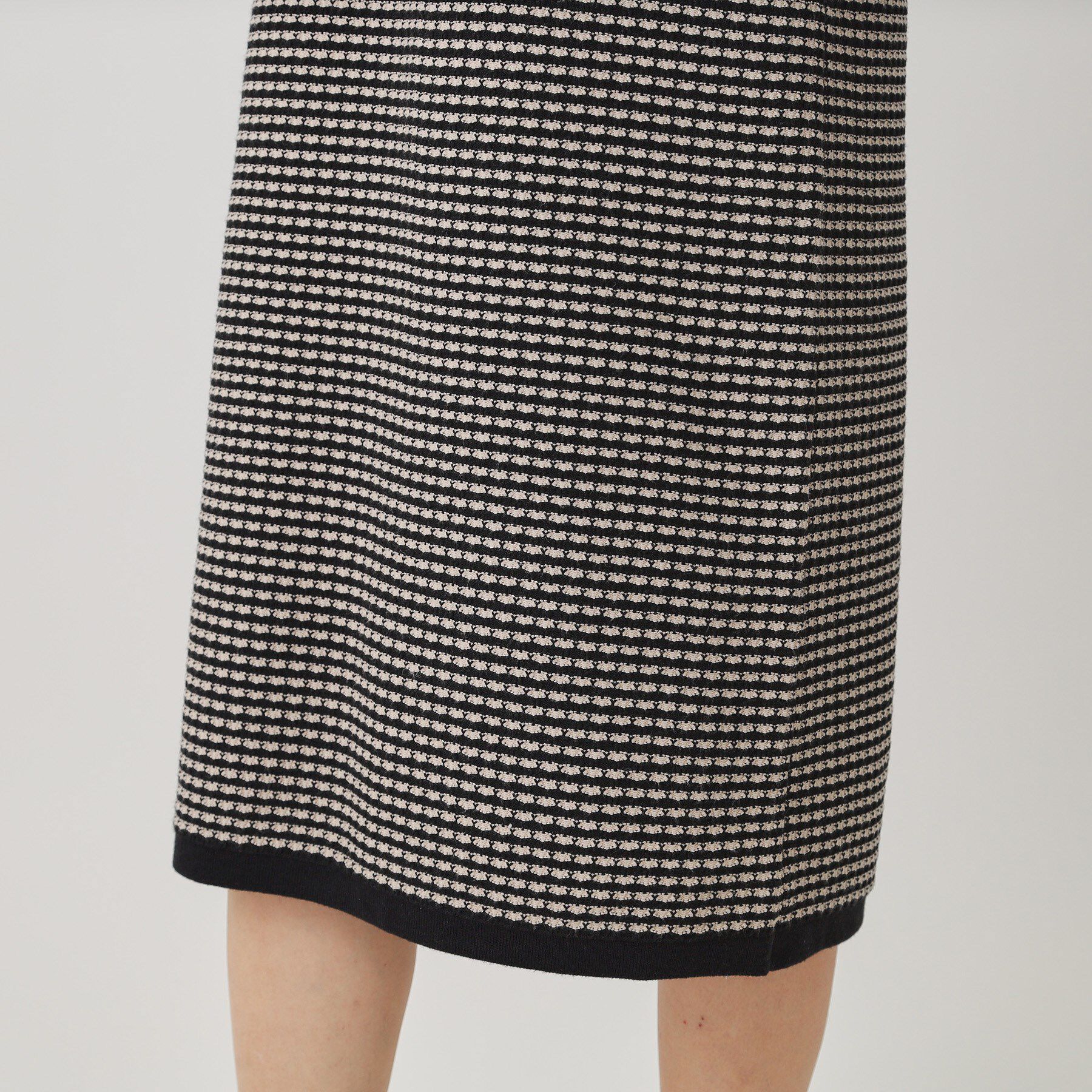 COUP DE CHANCE「【手洗い可】配色デザインニットワンピース」|ワンピース|