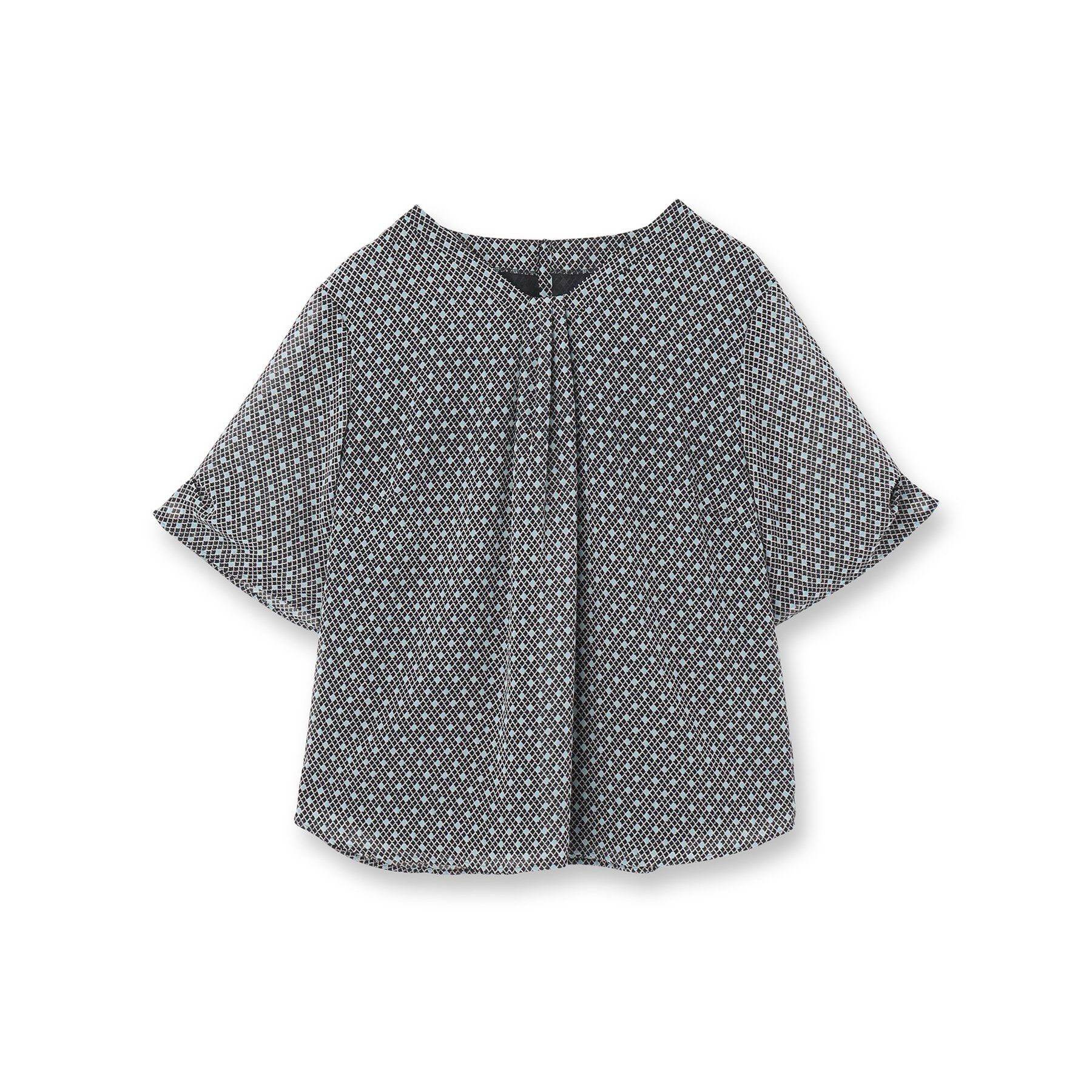 Reflect「【マシンウォッシュ可／セットアップ可】コツキ柄プリントブラウス」|シャツ・ブラウス|