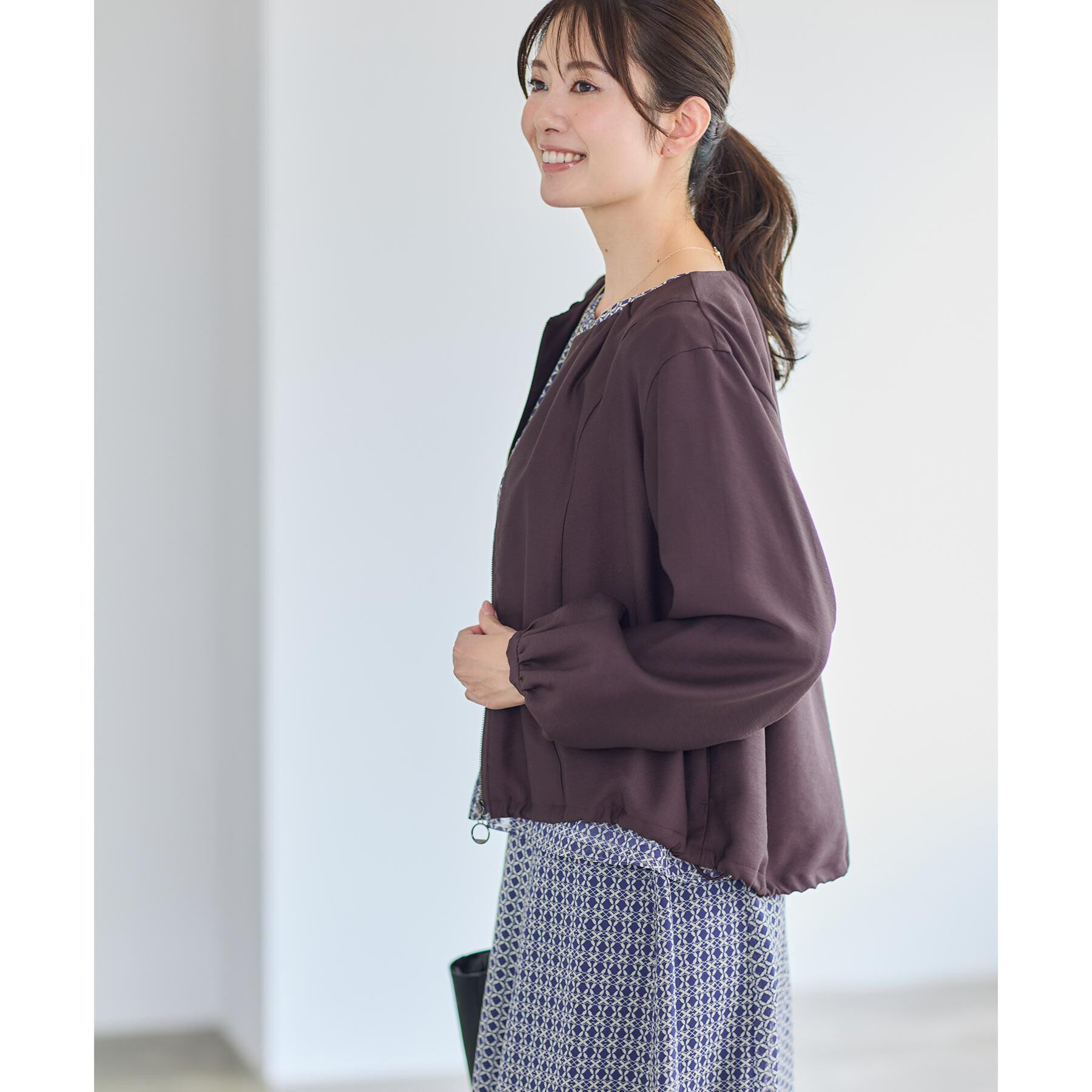 Reflect「【ライトアウター／ゆったり羽織れる／気軽な羽織りに◎】ライトブルゾン」|ブルゾン・スタジャン|