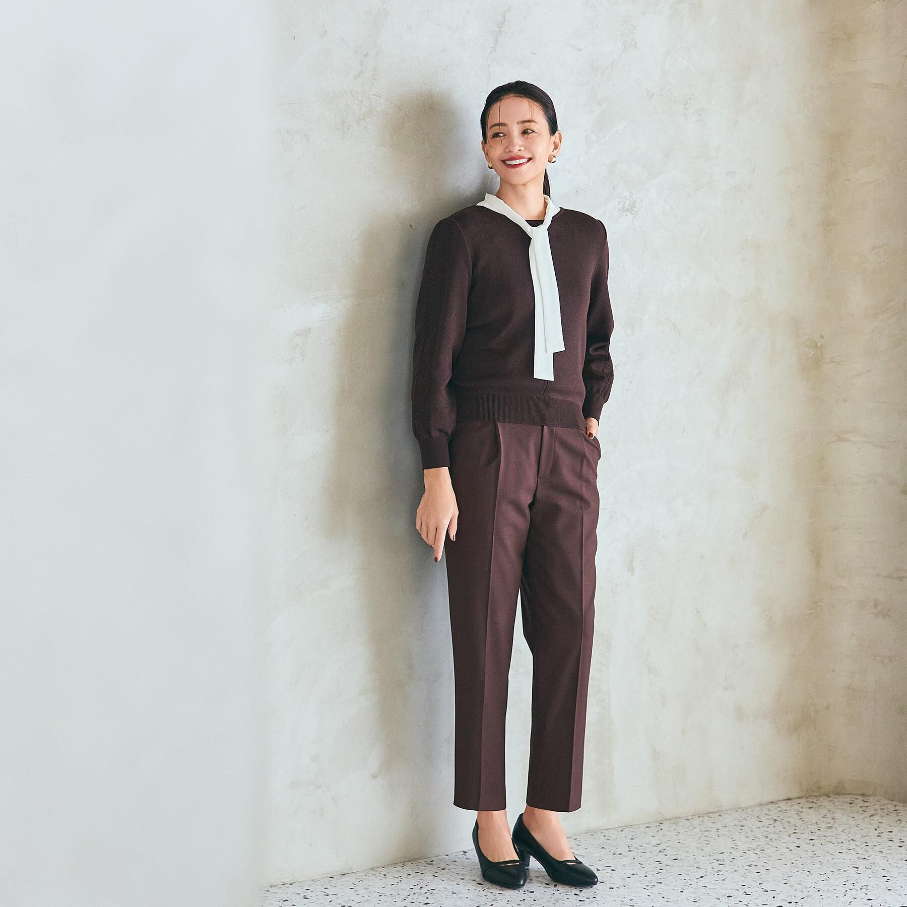 Reflect「【腰周りすっきり◎】センタープレス入りテーパードパンツ」|その他|