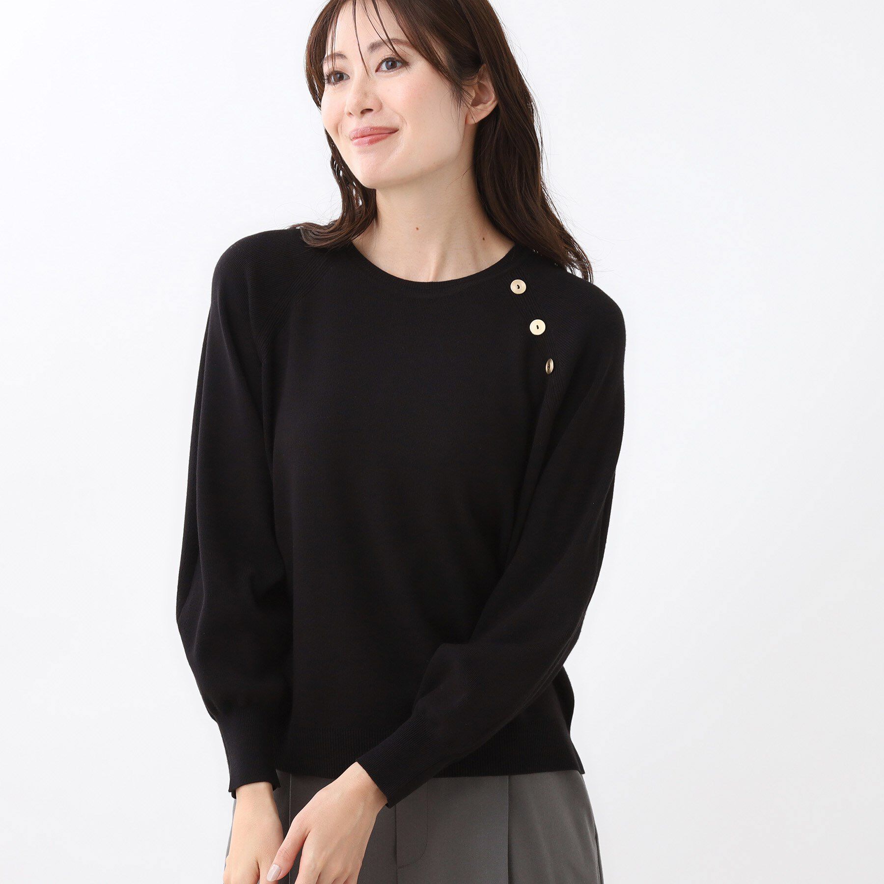 Reflect「【ゆったり着られる◎】ラグランスリーブニット」|ニット・セーター|