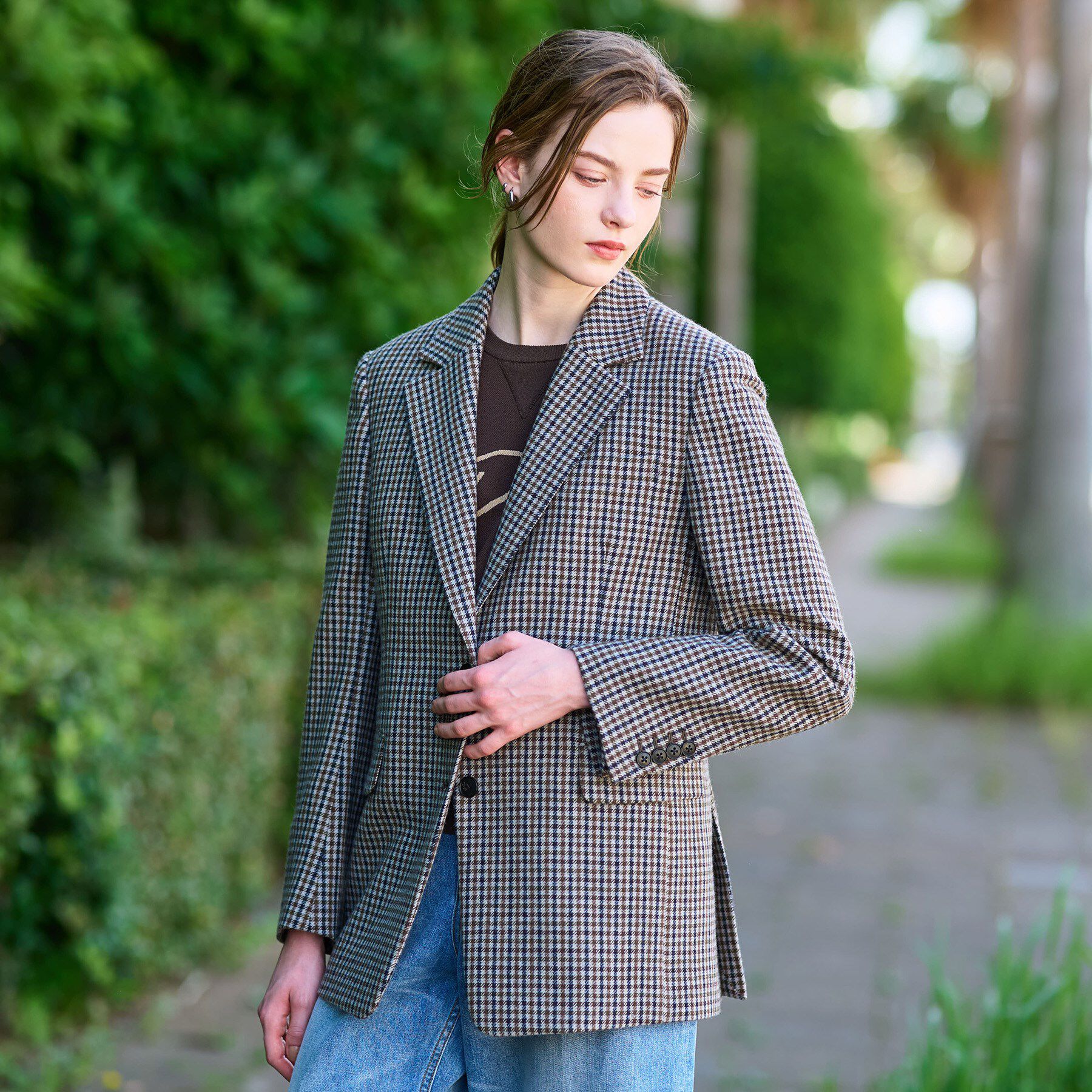 DRESSTERIOR「【きれいめカジュアル/オンオフ】ガンクラブチェックジャケット」|テーラードジャケット|