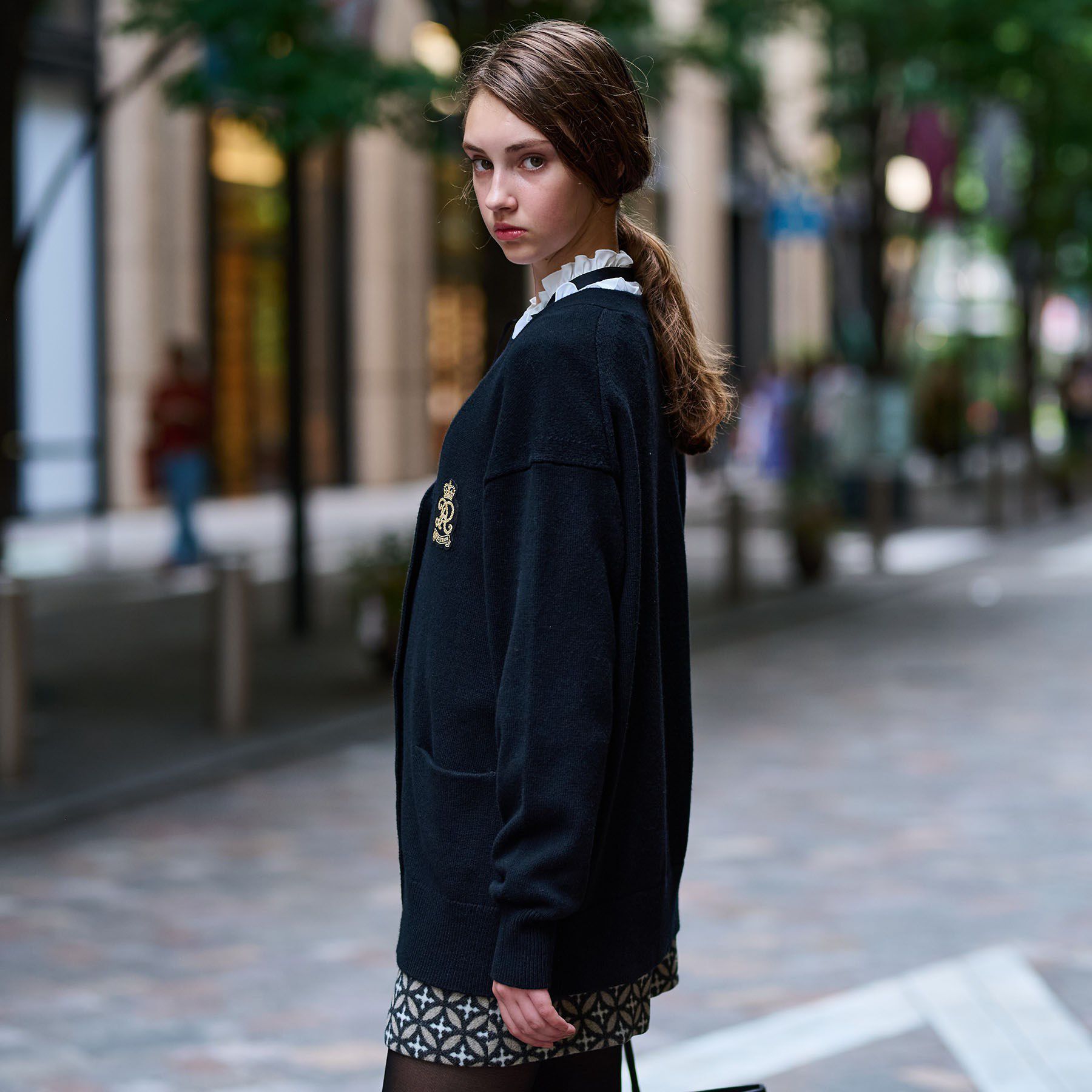 DRESSTERIOR「【otonaMUSE 11月号掲載】レタードニットカーディガン」|カーディガン|