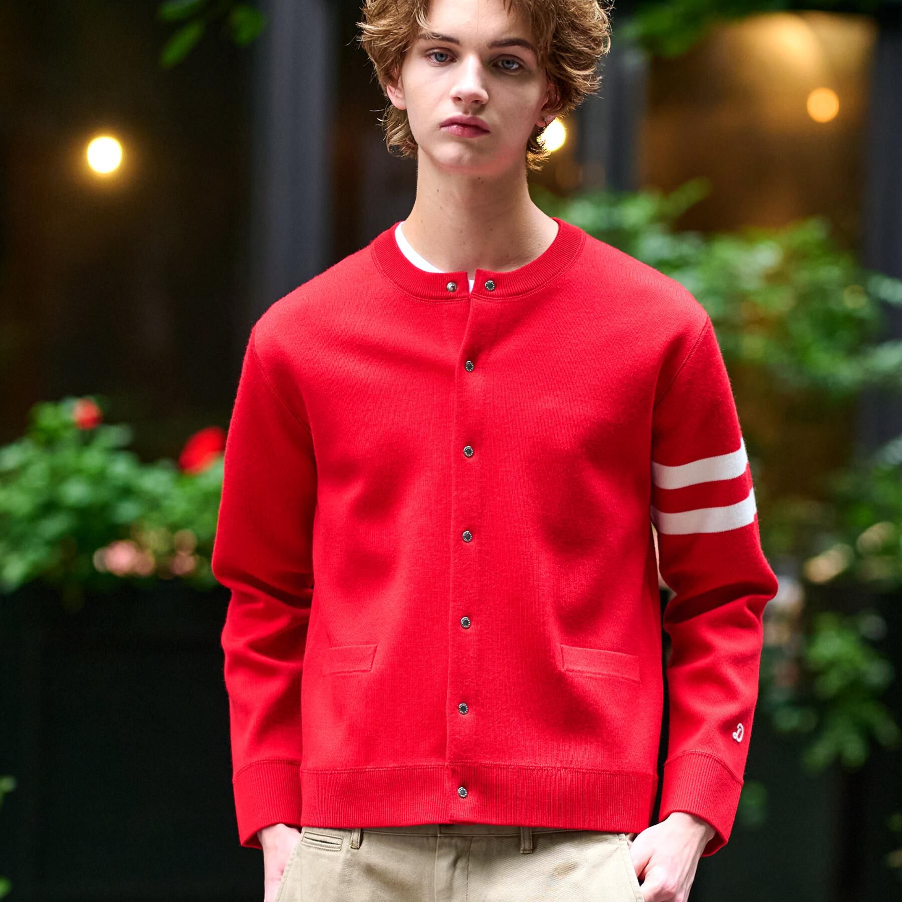 DRESSTERIOR「ウォッシャブル アームライン ラウンドカーディガン」|カーディガン|