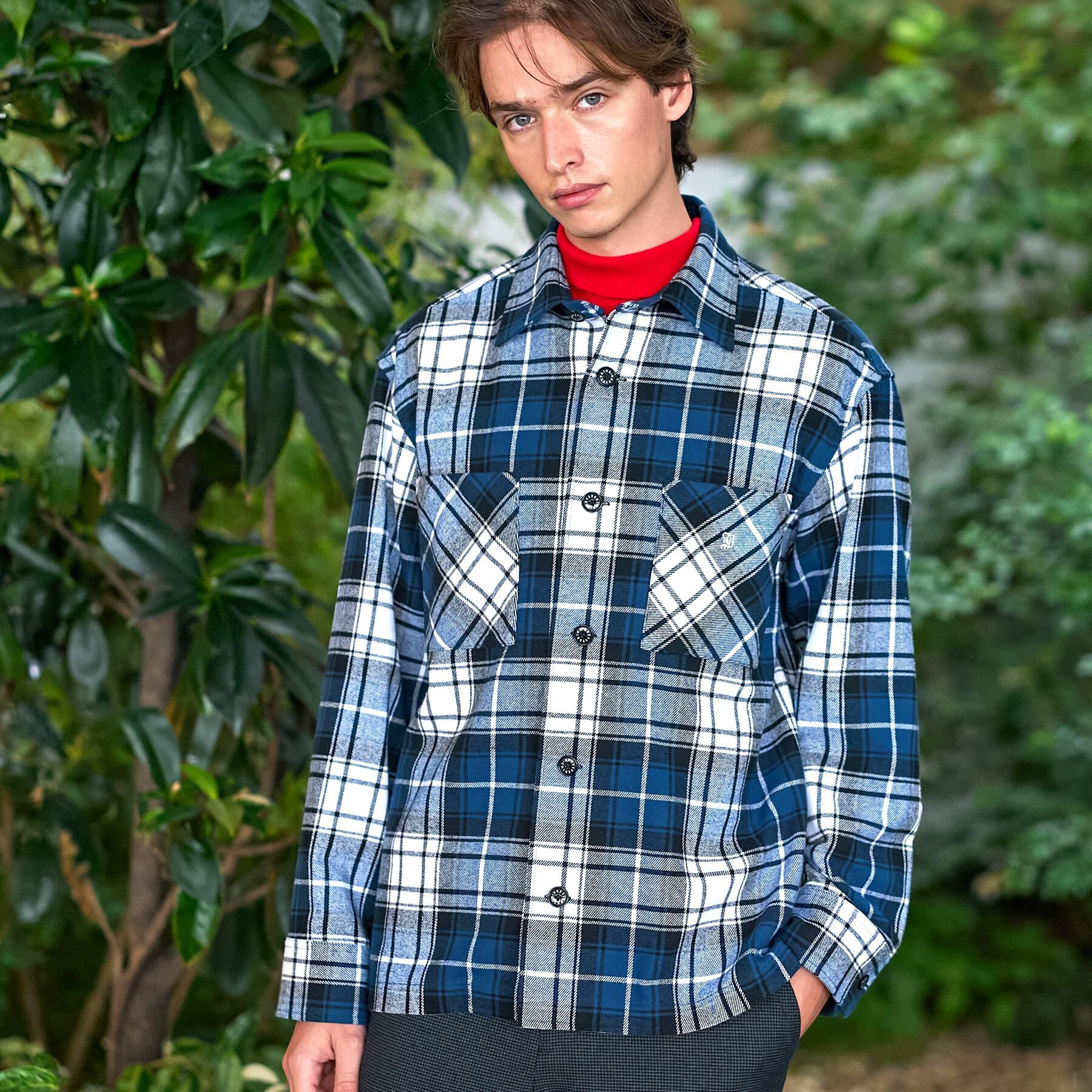 DRESSTERIOR「タータンチェック CPOシャツブルゾン」|シャツ・ブラウス|