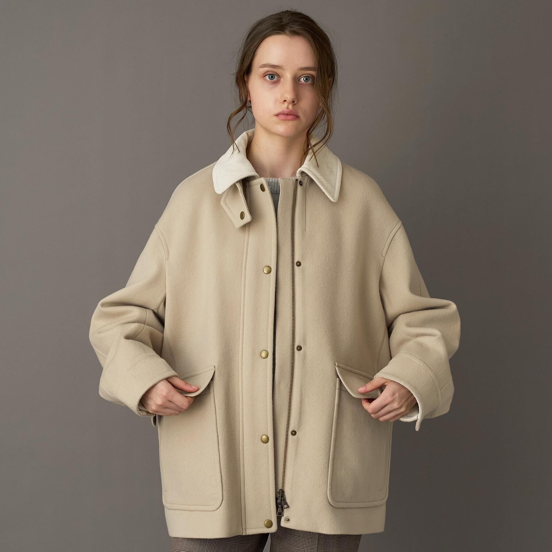 DRESSTERIOR「【CLASSY.12月号/otonaMUSE11月号掲載】ウールハンティングブルゾン」|ブルゾン・スタジャン|