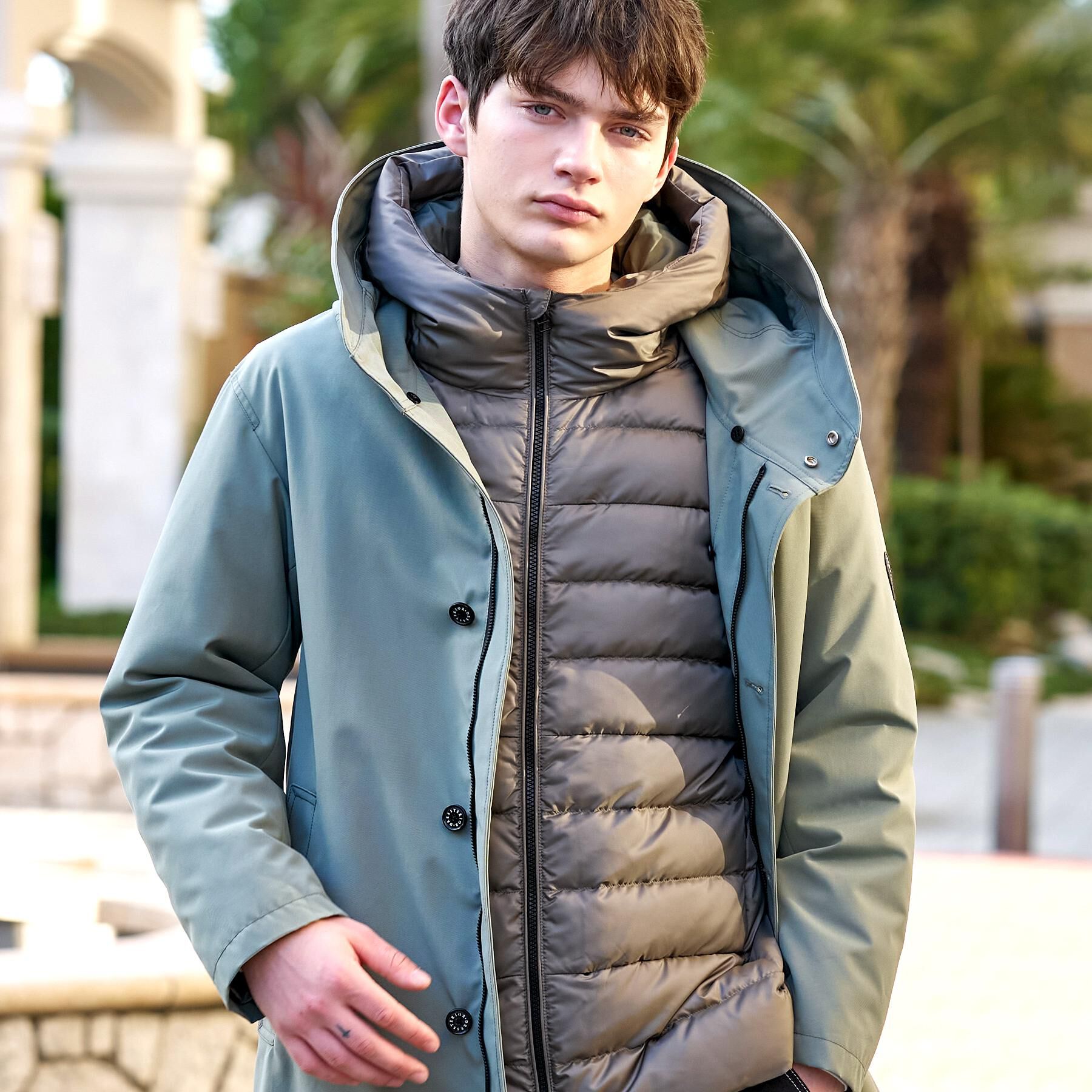 DRESSTERIOR「【3WAY/撥水素材/インナー付/Safari12月号/Begin12月号掲載】3WAYダウンコート」|ダウン|