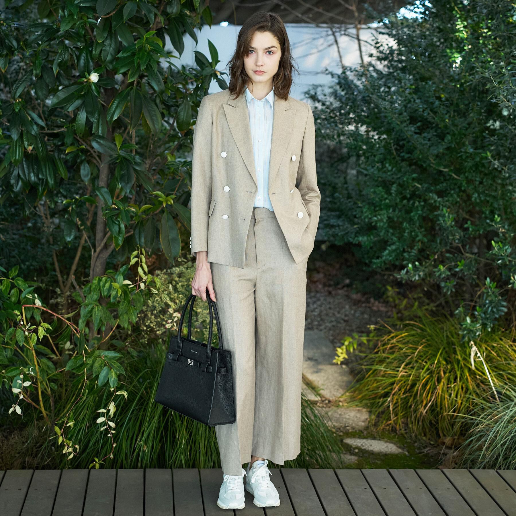 DRESSTERIOR「リネンブレンドWブレストジャケット」|テーラードジャケット|