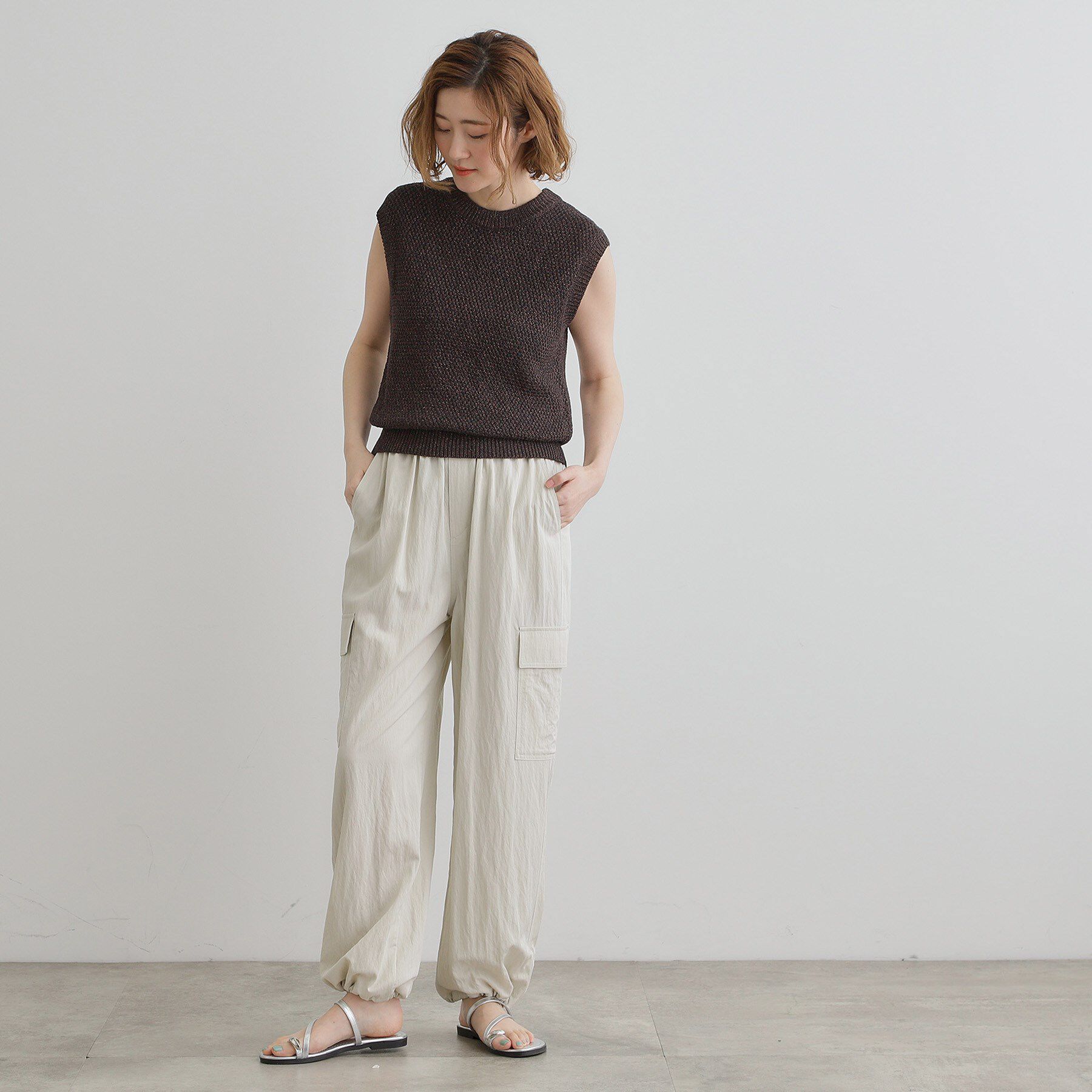 grove「【ひんやり】2WAYツイルカーゴパンツ」|その他|