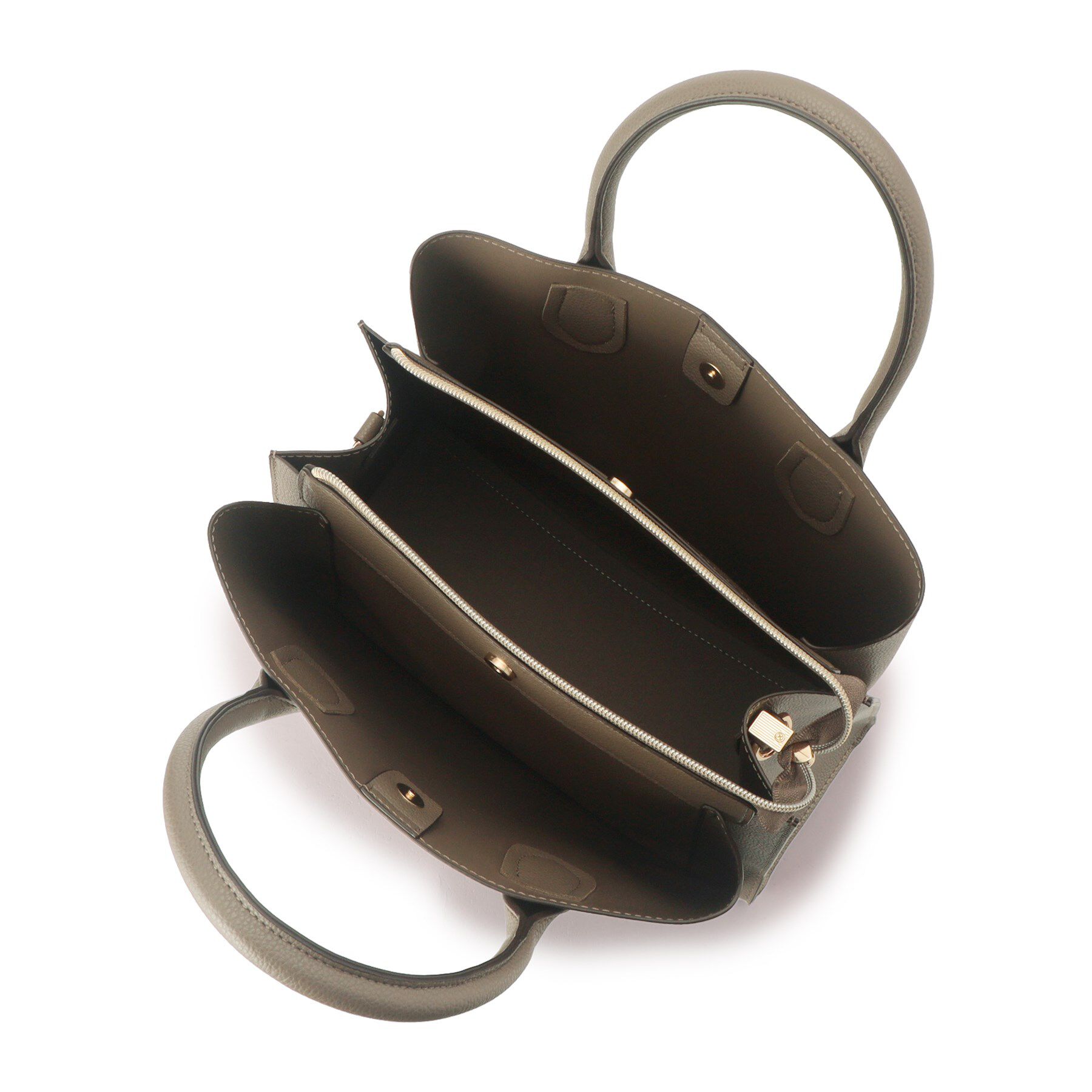 grove「【人間工学】中仕切りバイカラー2WAYトート」|トートバッグ|