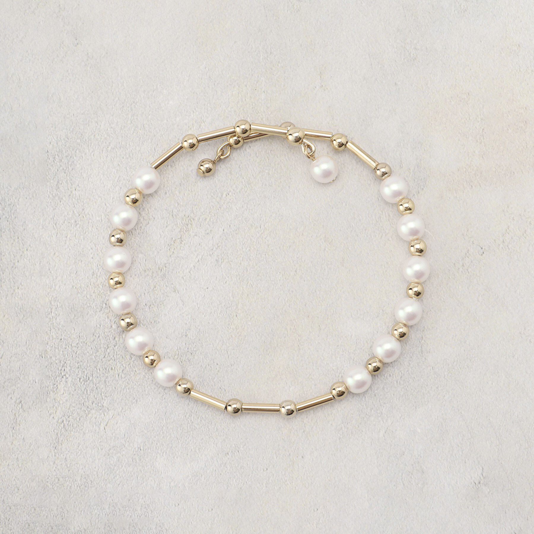 grove「メタルパール調ワイヤーブレス」|ブレスレット・バングル|