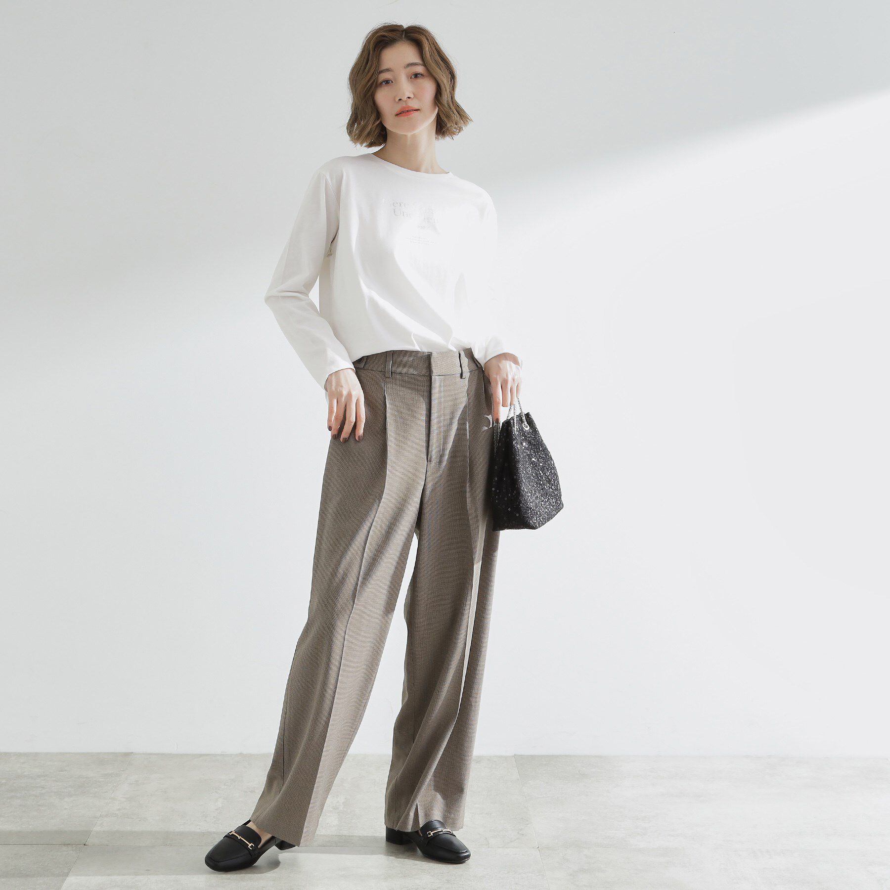 grove「【UVカット】ロゴアソートベーシックロンT」|Tシャツ・カットソー|