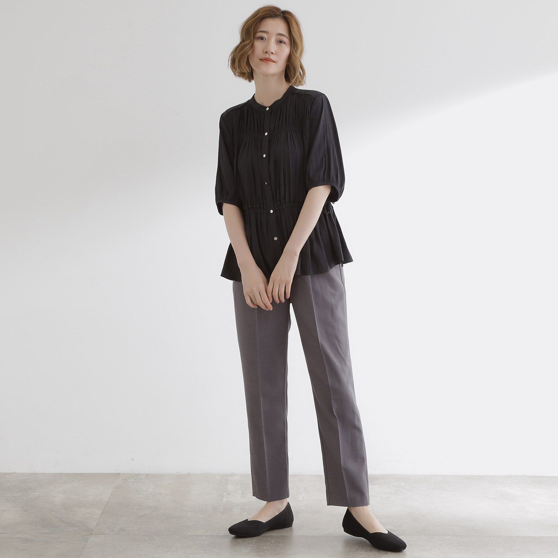 grove「洗えるフェザーニットパンプス」|パンプス|