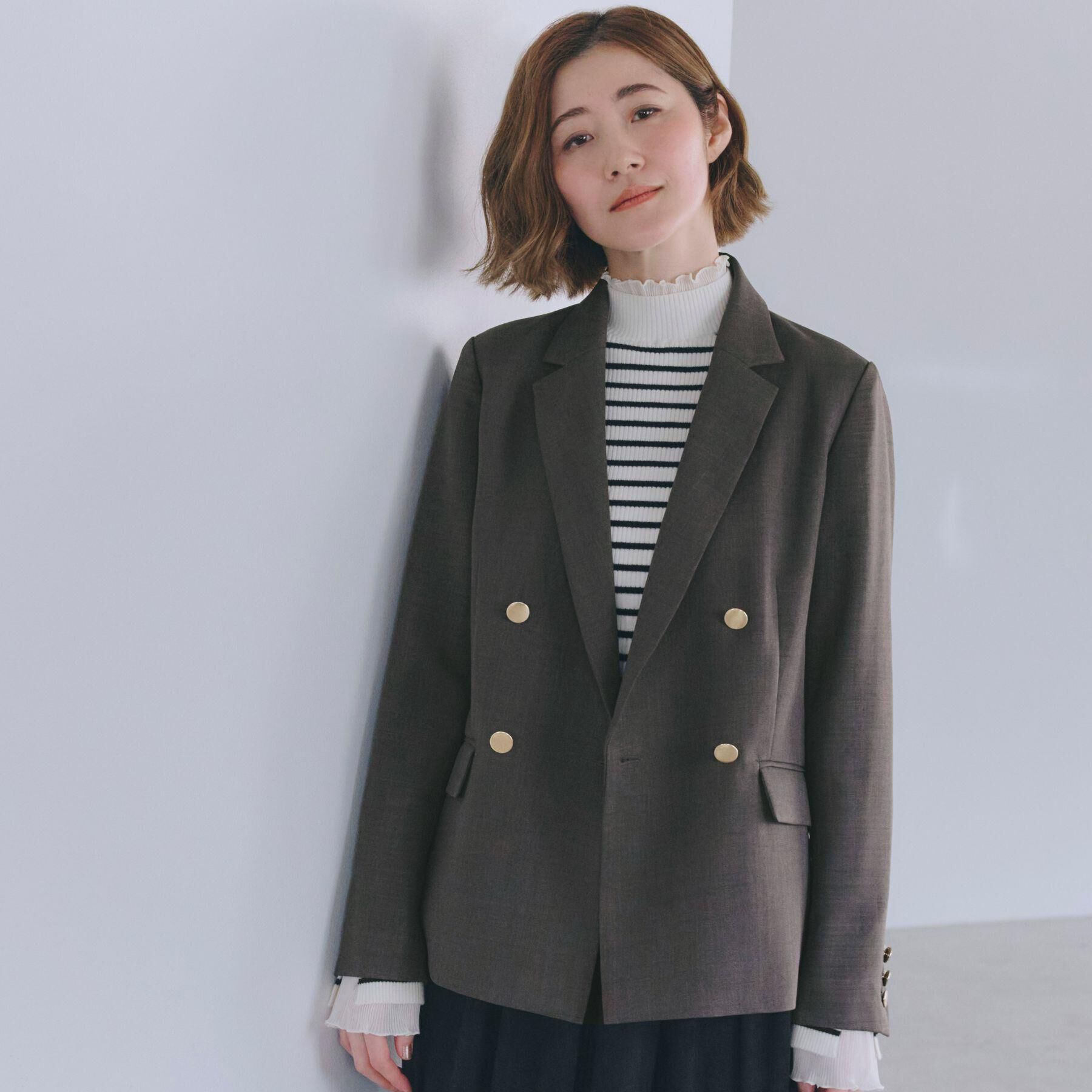 grove「【カセット服】ダブルブレストテーラードジャケット」|テーラードジャケット|