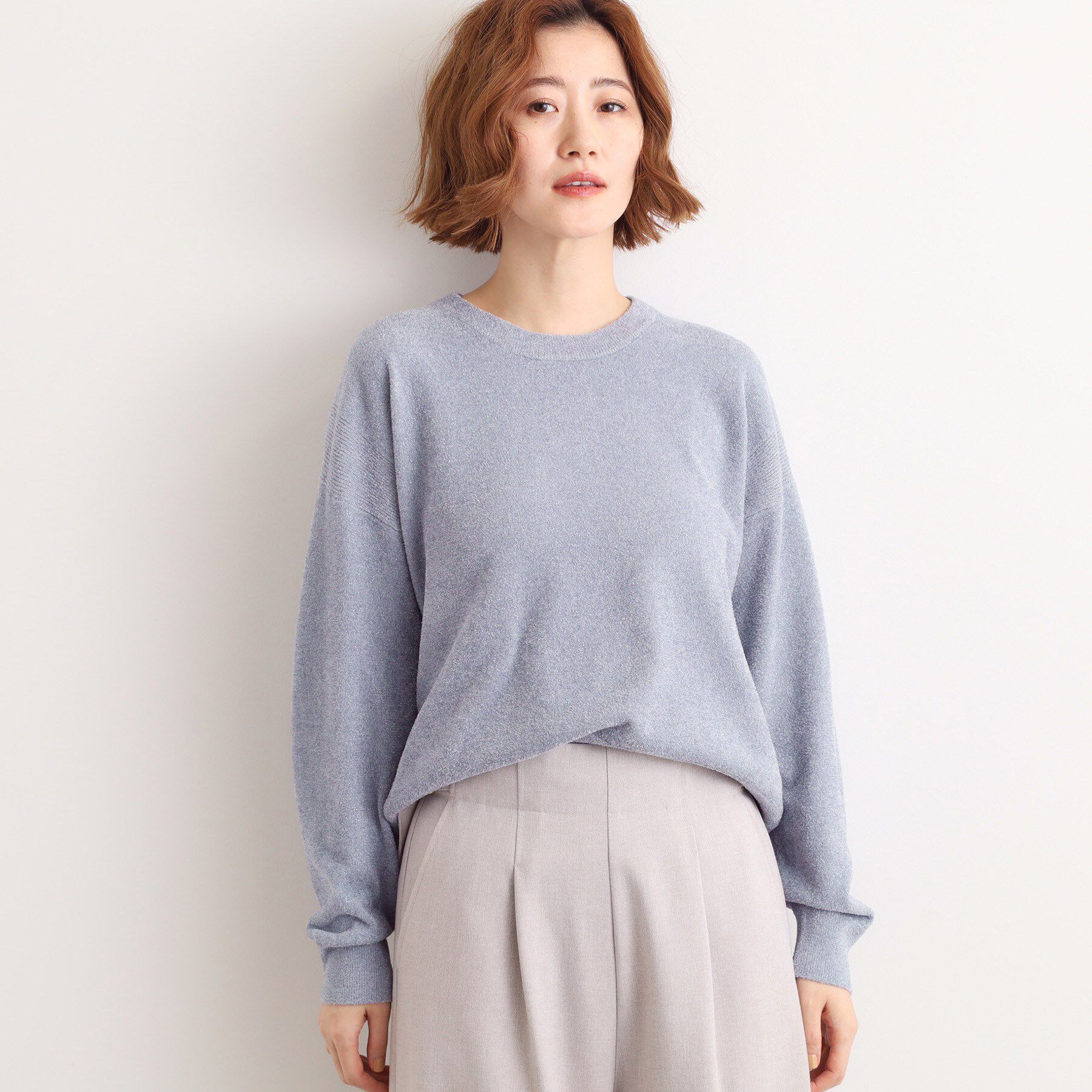 grove「ラメモールヤーンプルオーバーニット」|ニット・セーター|