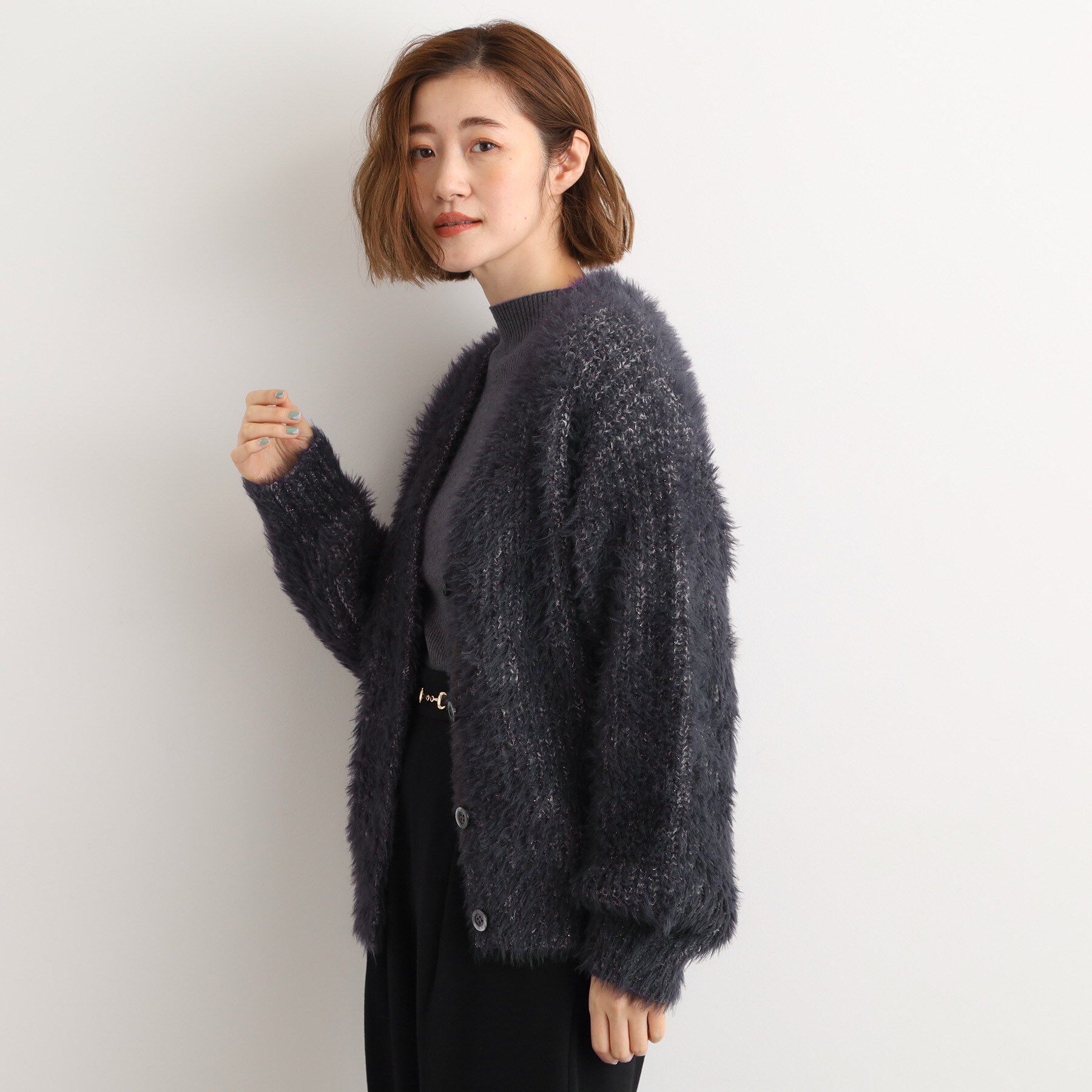 grove「オーバーサイズフェザーカーディガン」|カーディガン|