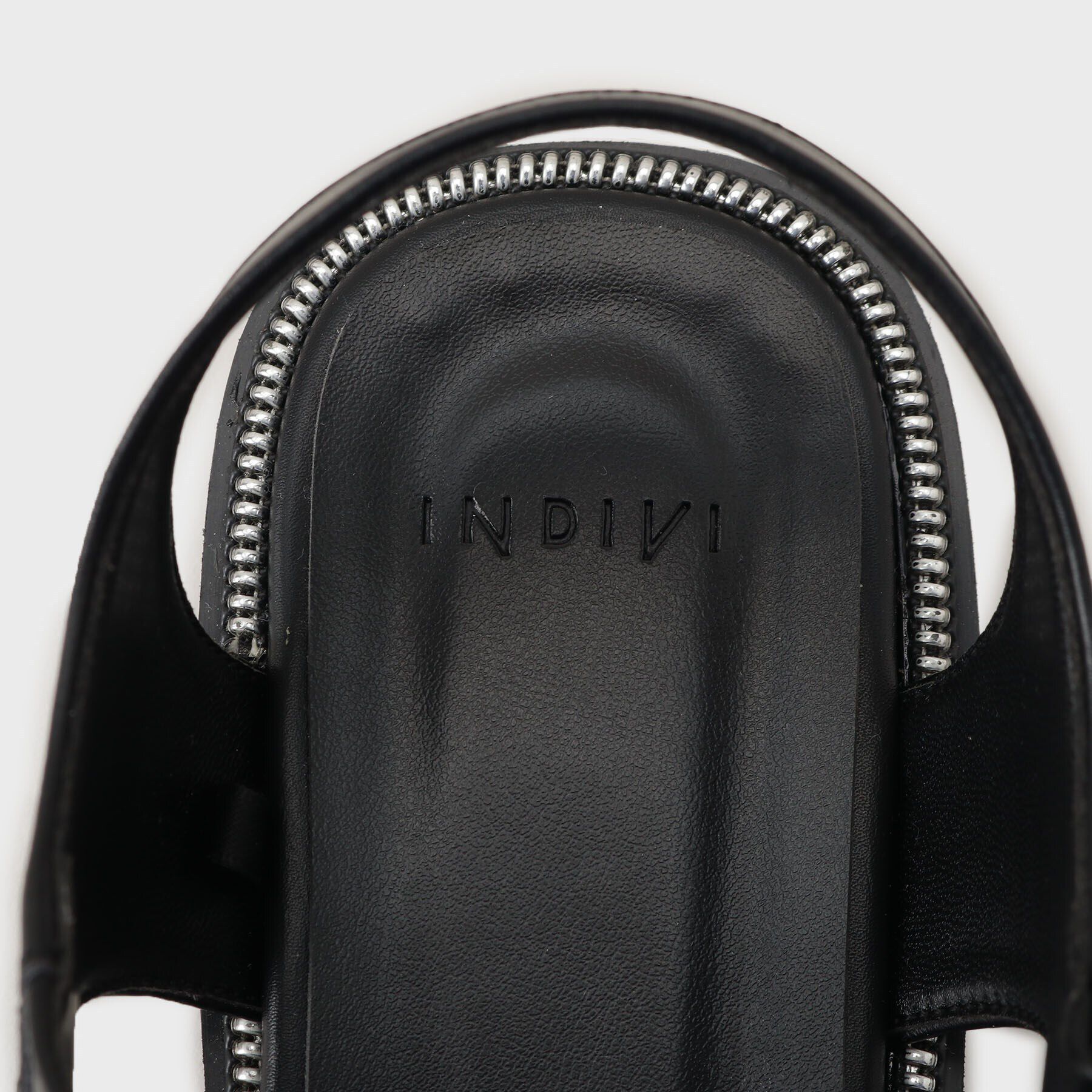 INDIVI「【合皮】グルカフラットサンダル」|サンダル|