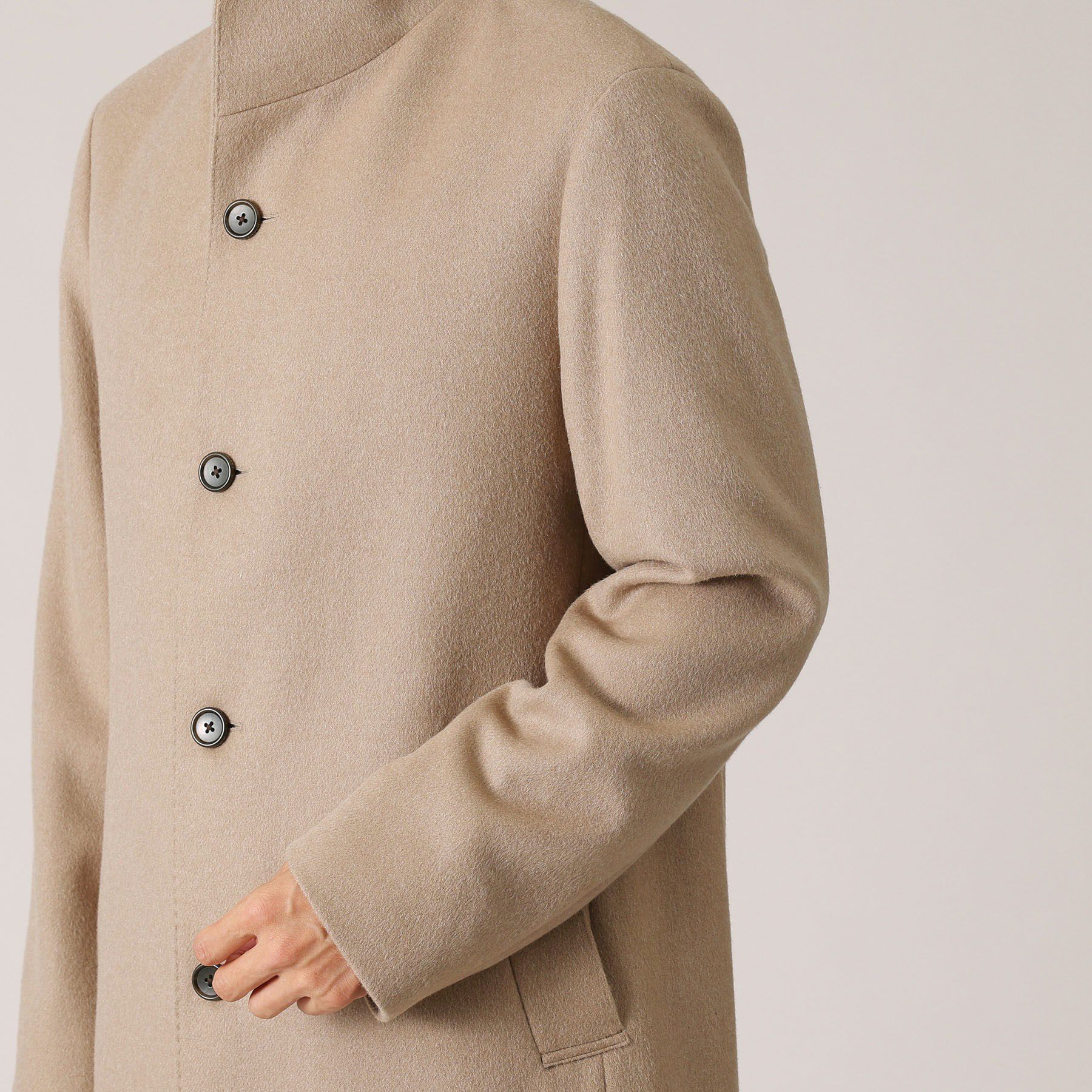 TAKEO KIKUCHI「【ウールカシミヤブレンド】ビーバー調 スタンドカラー コート」|その他|