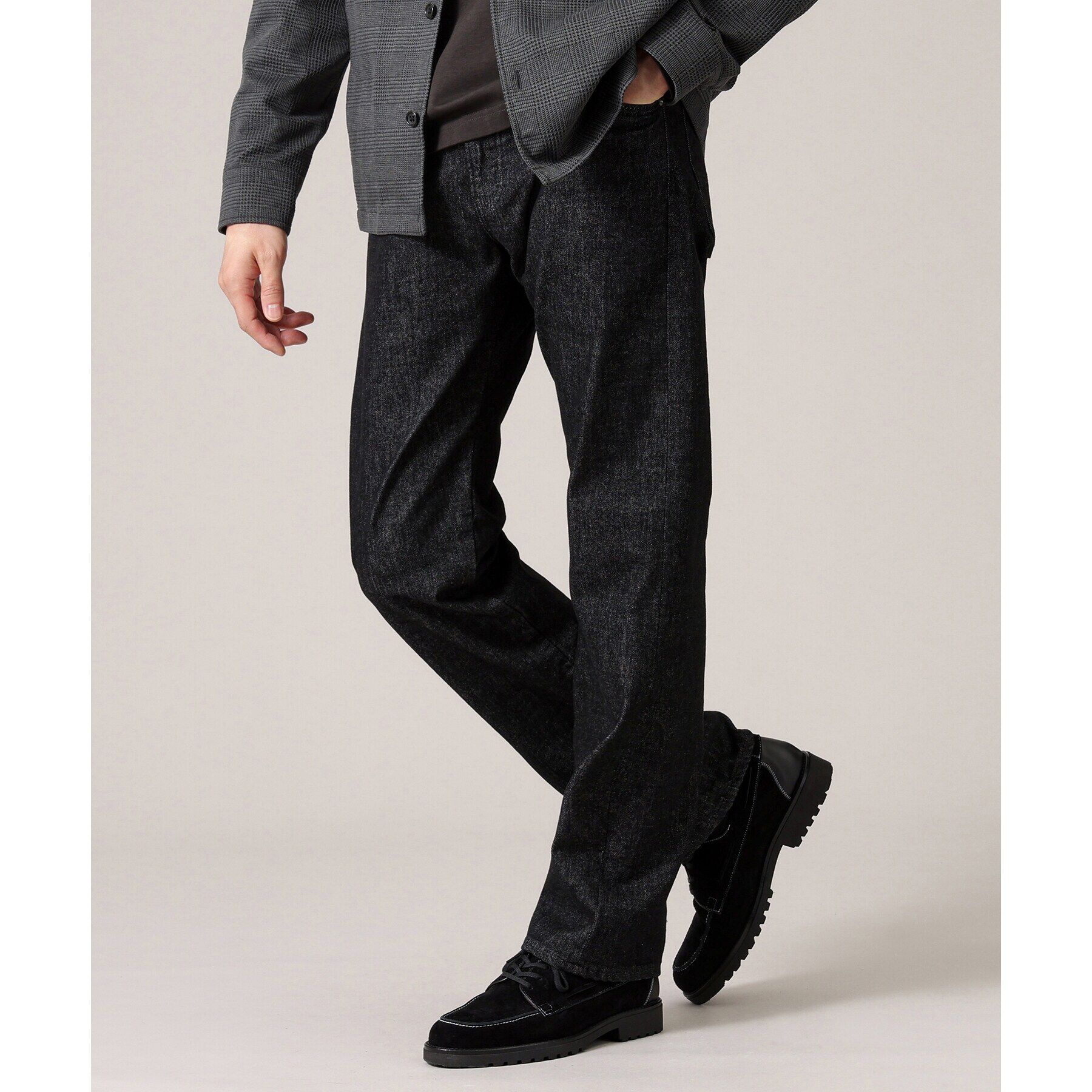 TAKEO KIKUCHI「【モンスターストレッチ】日本製 ワンウォッシュ デニムパンツ」|デニム|