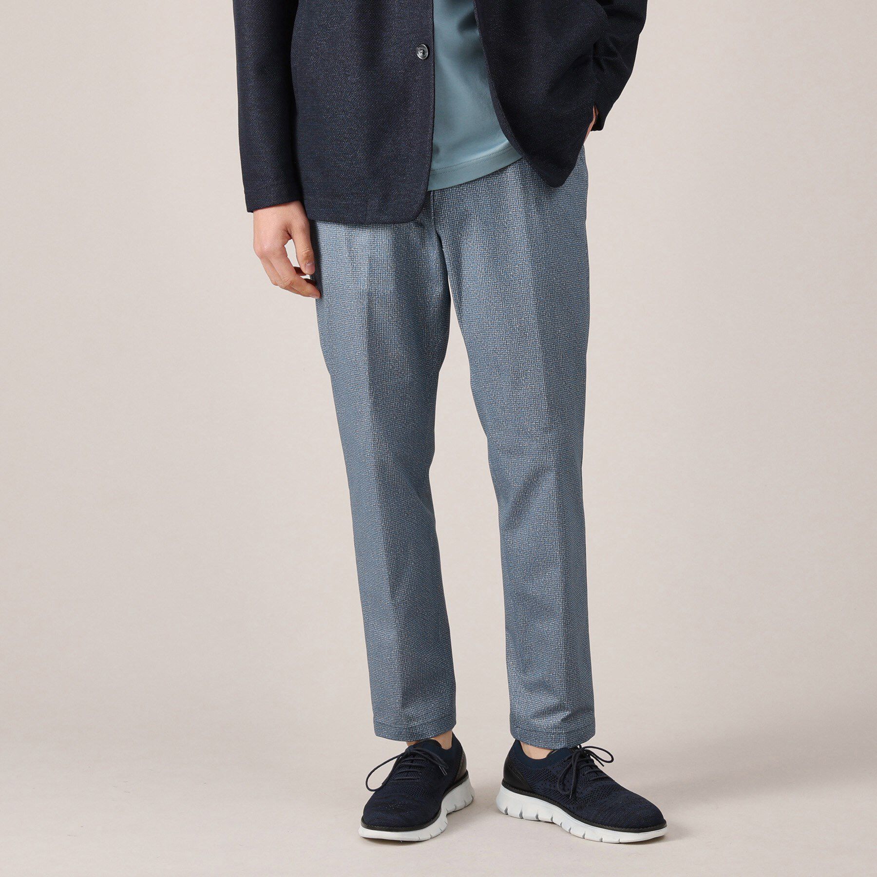 TAKEO KIKUCHI「エラスティック アクティブ イージーパンツ」|その他|ブルー(093)