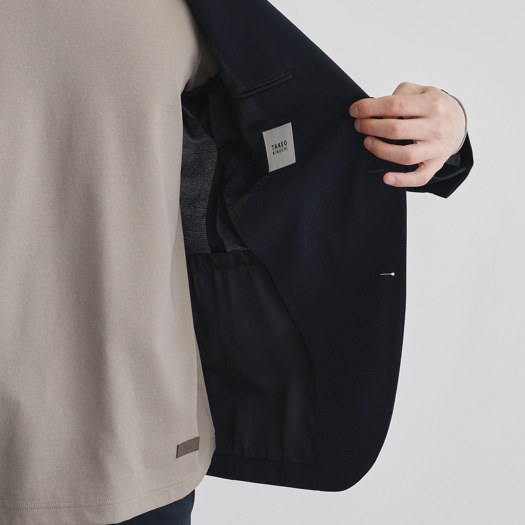 TAKEO KIKUCHI「ピンジャージ 千鳥 ジャケット」|テーラードジャケット|