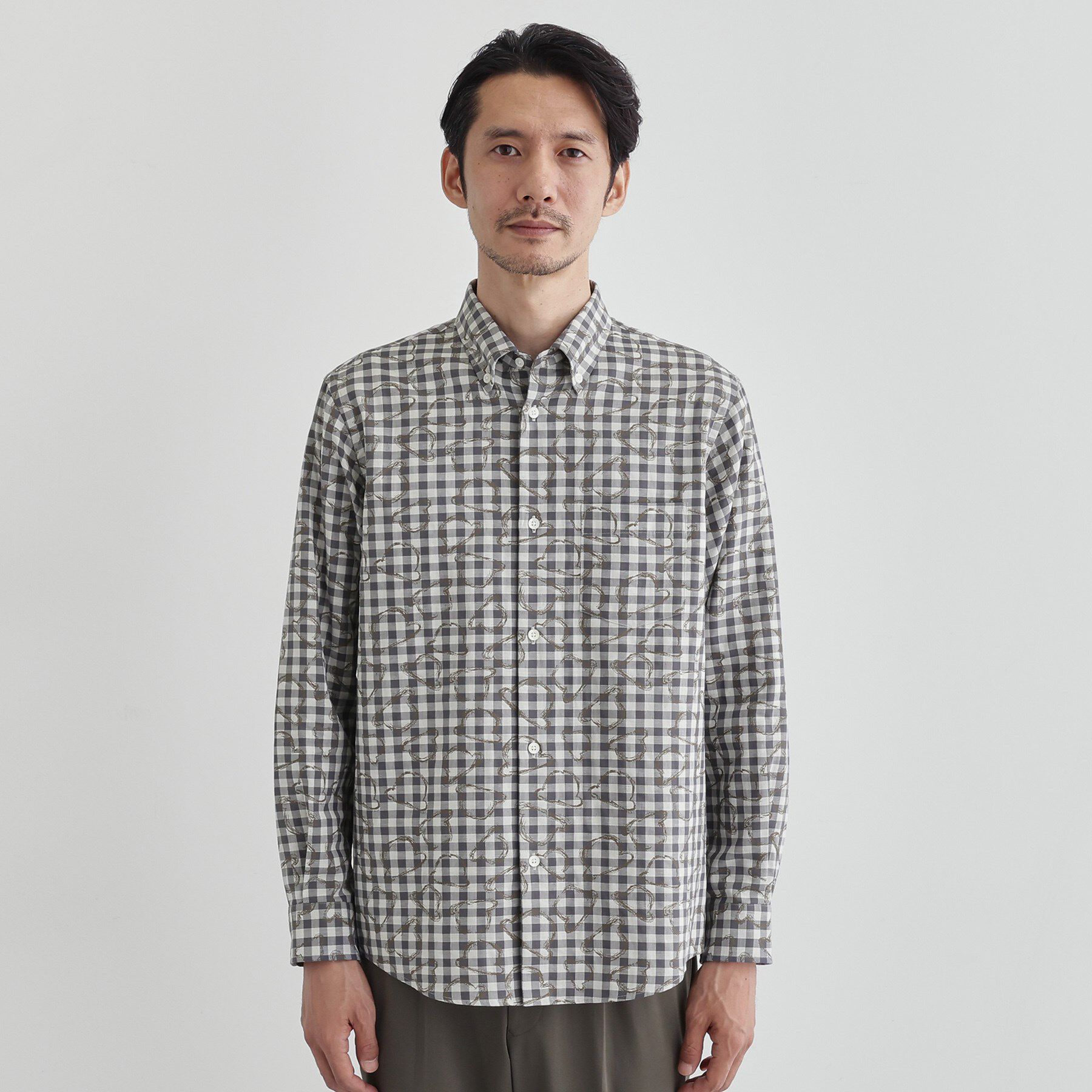 TAKEO KIKUCHI「チェックボーラーガーゼシャツ」|シャツ・ブラウス|