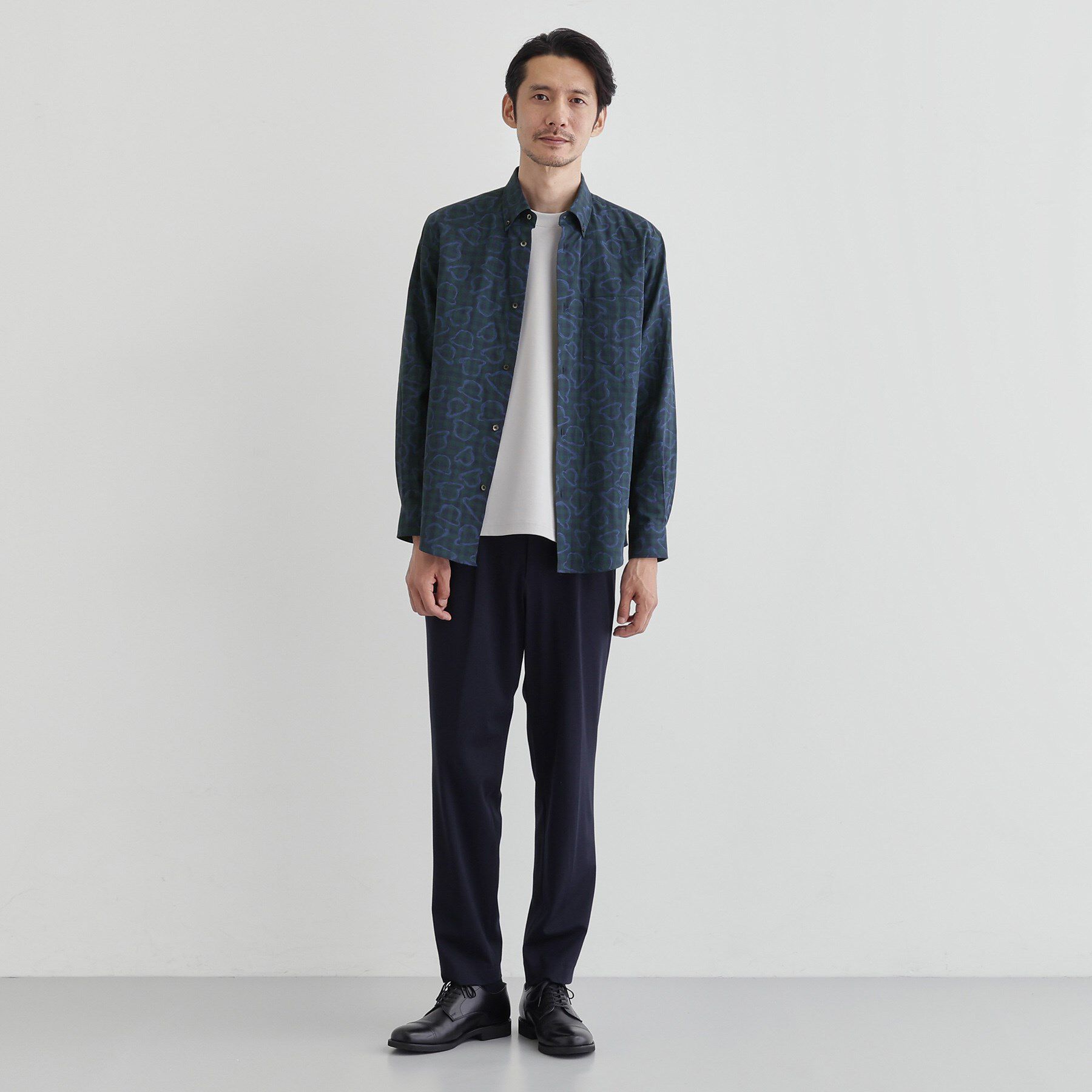 TAKEO KIKUCHI「チェックボーラーガーゼシャツ」|シャツ・ブラウス|