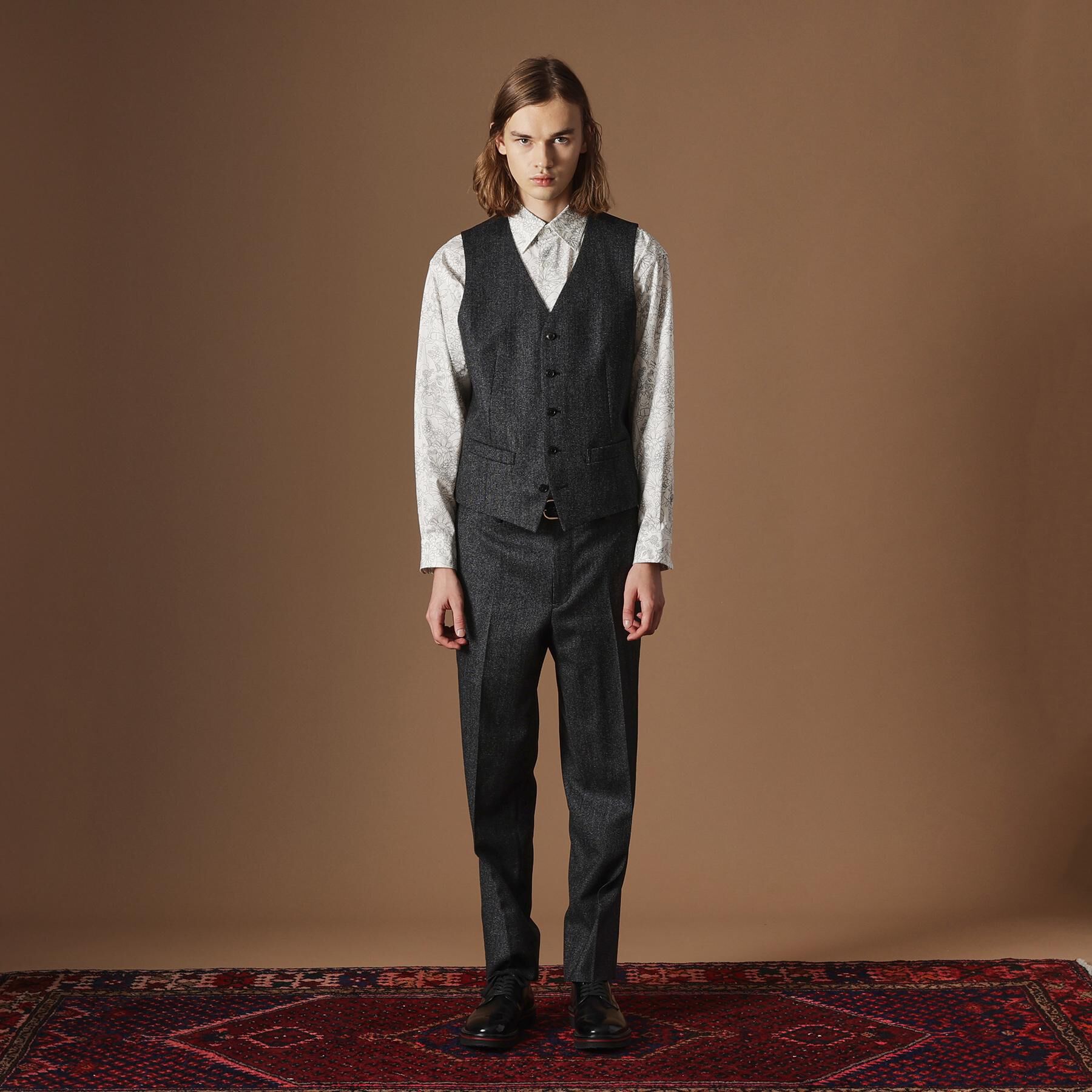 40CARATS&525「【Sサイズ～】ピンチェックミルドヴェスト」|ベスト・ジレ|