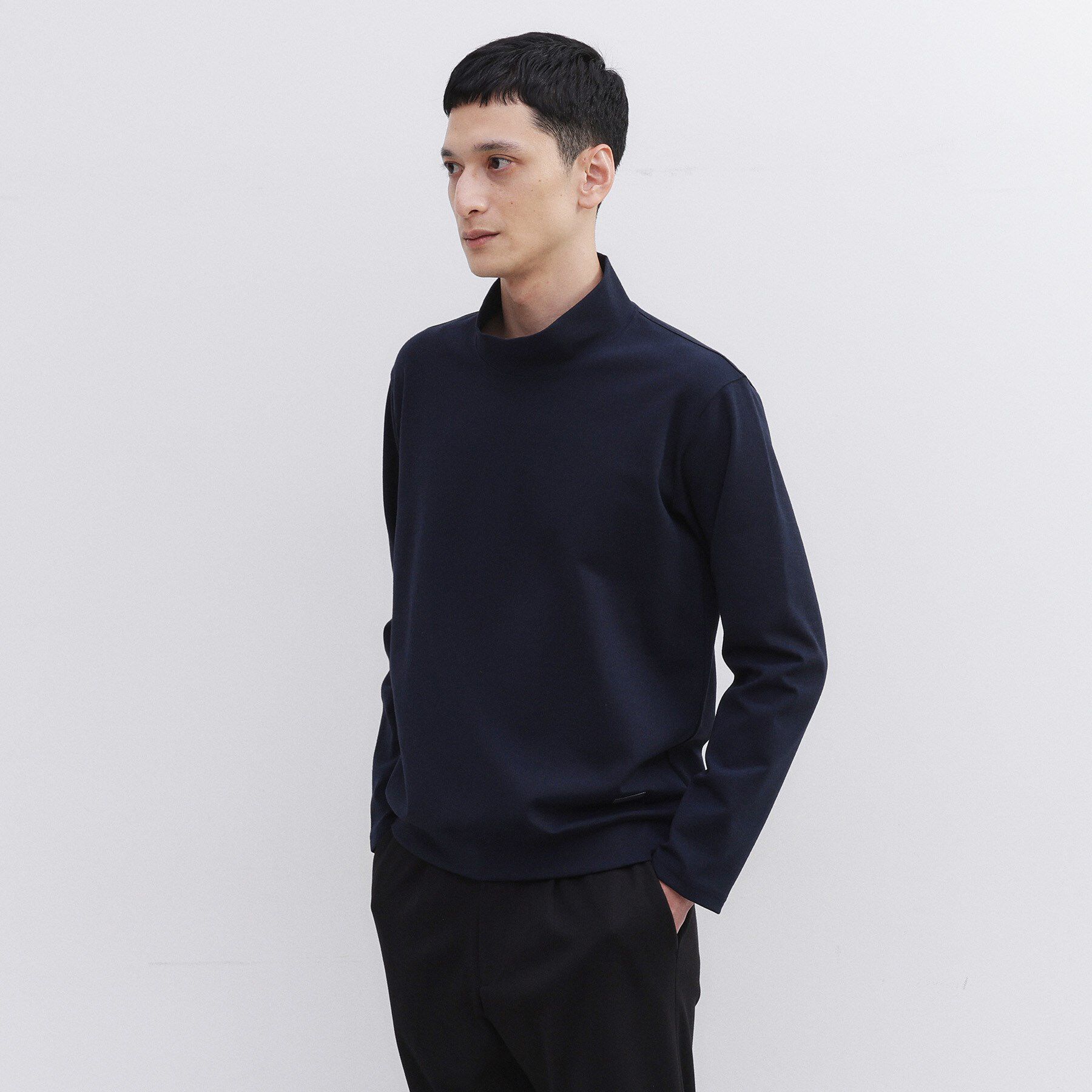 TAKEO KIKUCHI「【Sサイズ～】ウォーム ミラノリブ オフネック プルオーバー」|Tシャツ・カットソー|