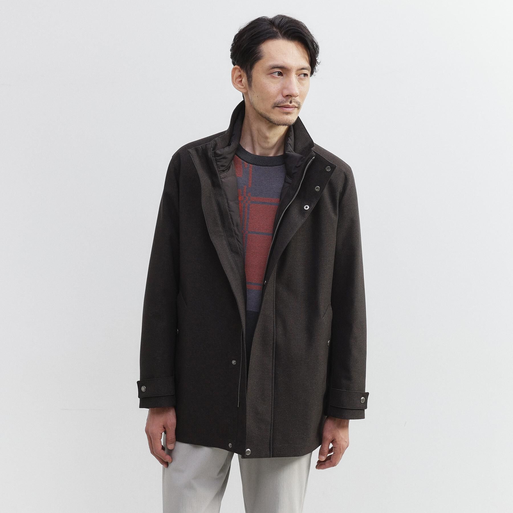TAKEO KIKUCHI「【3WAY】ドビー ダウンライナー付ブルゾン」|ブルゾン・スタジャン|