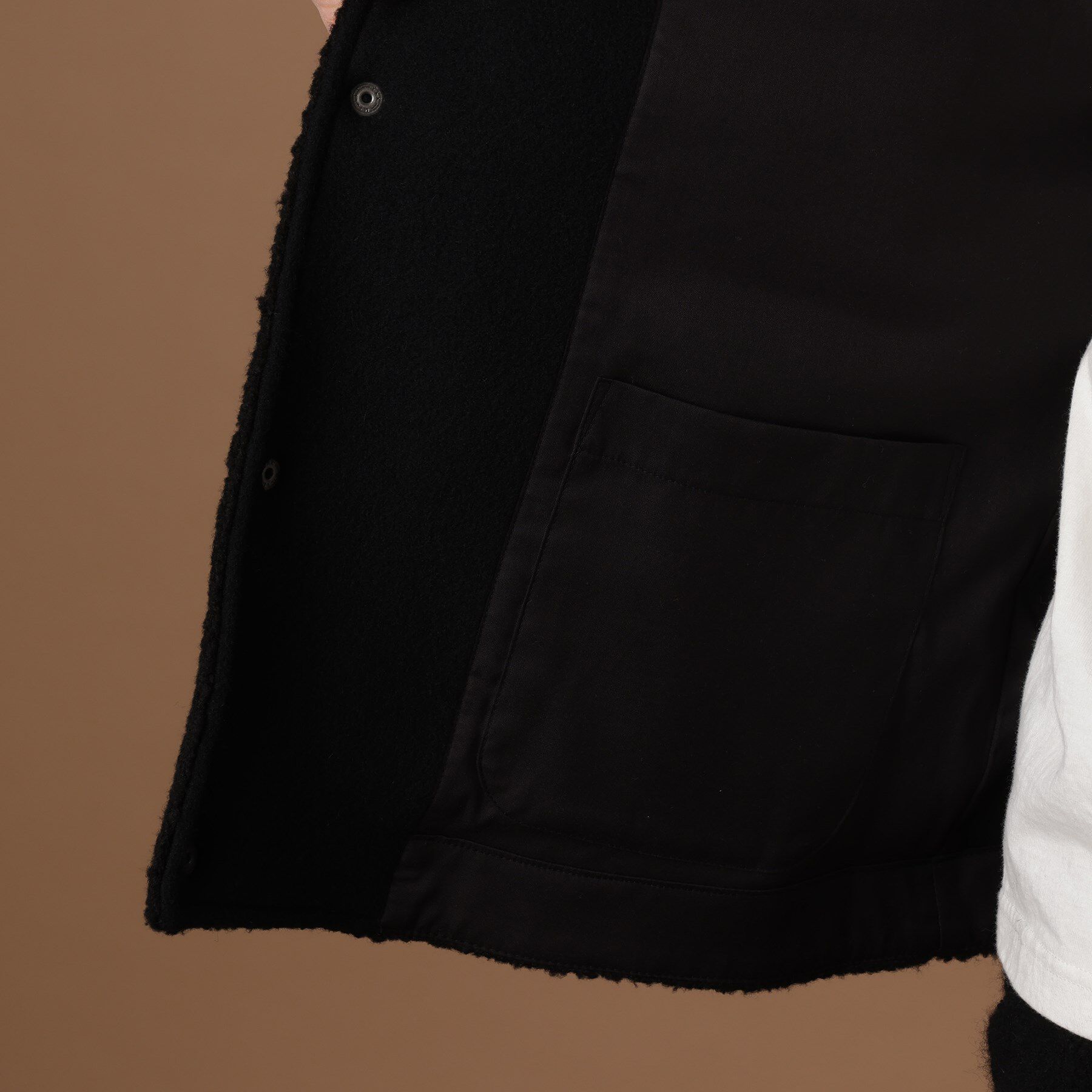 40CARATS&525「2重織りモッサボアパイル コンビブルゾン」|ブルゾン・スタジャン|