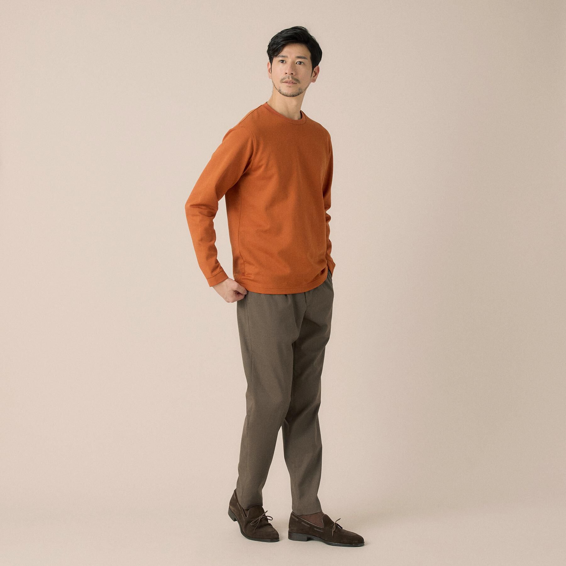 TAKEO KIKUCHI「【尾州ファブリック】ジャガードカットソー」|Tシャツ・カットソー|