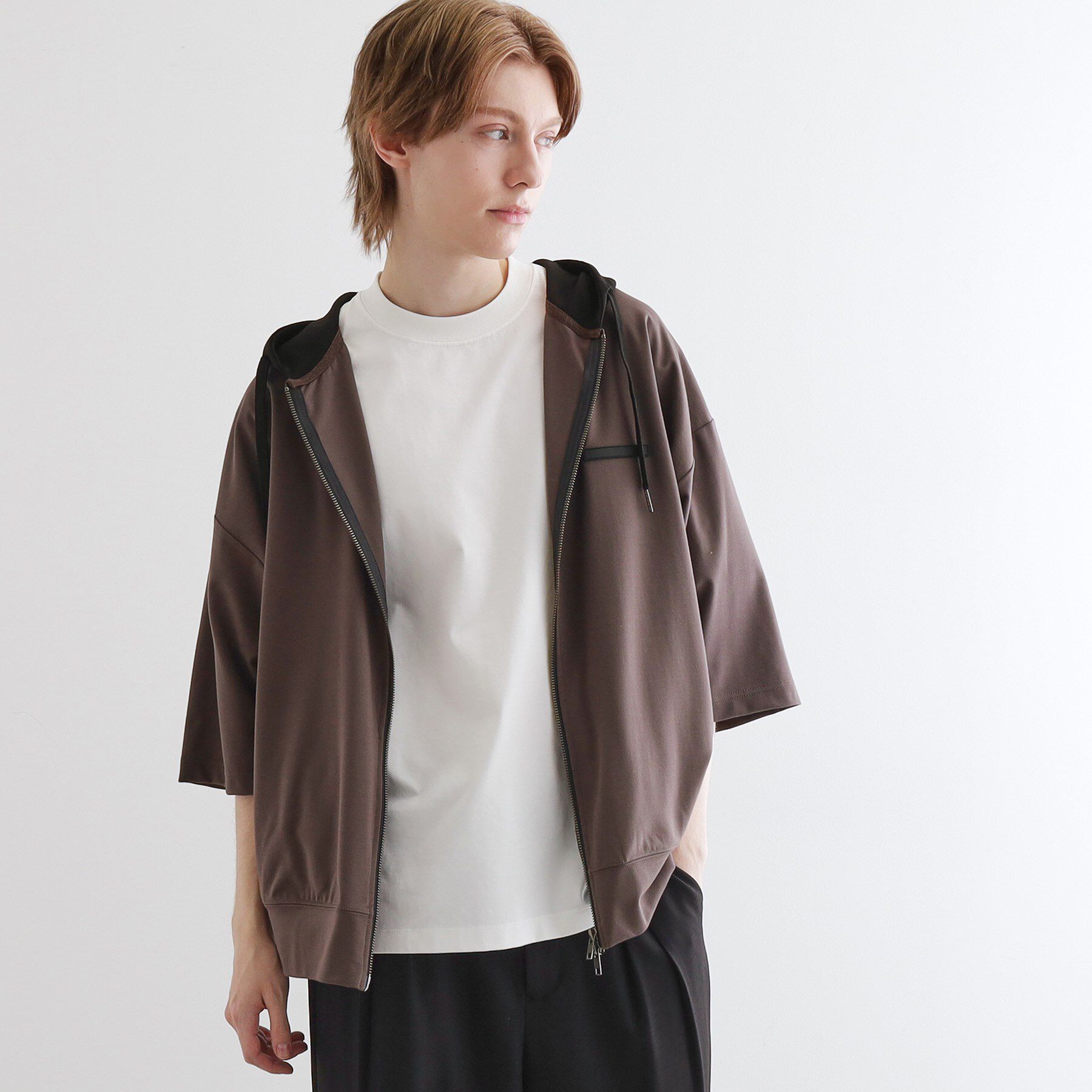 tk.TAKEO KIKUCHI「オーバージップパーカ」|パーカー|