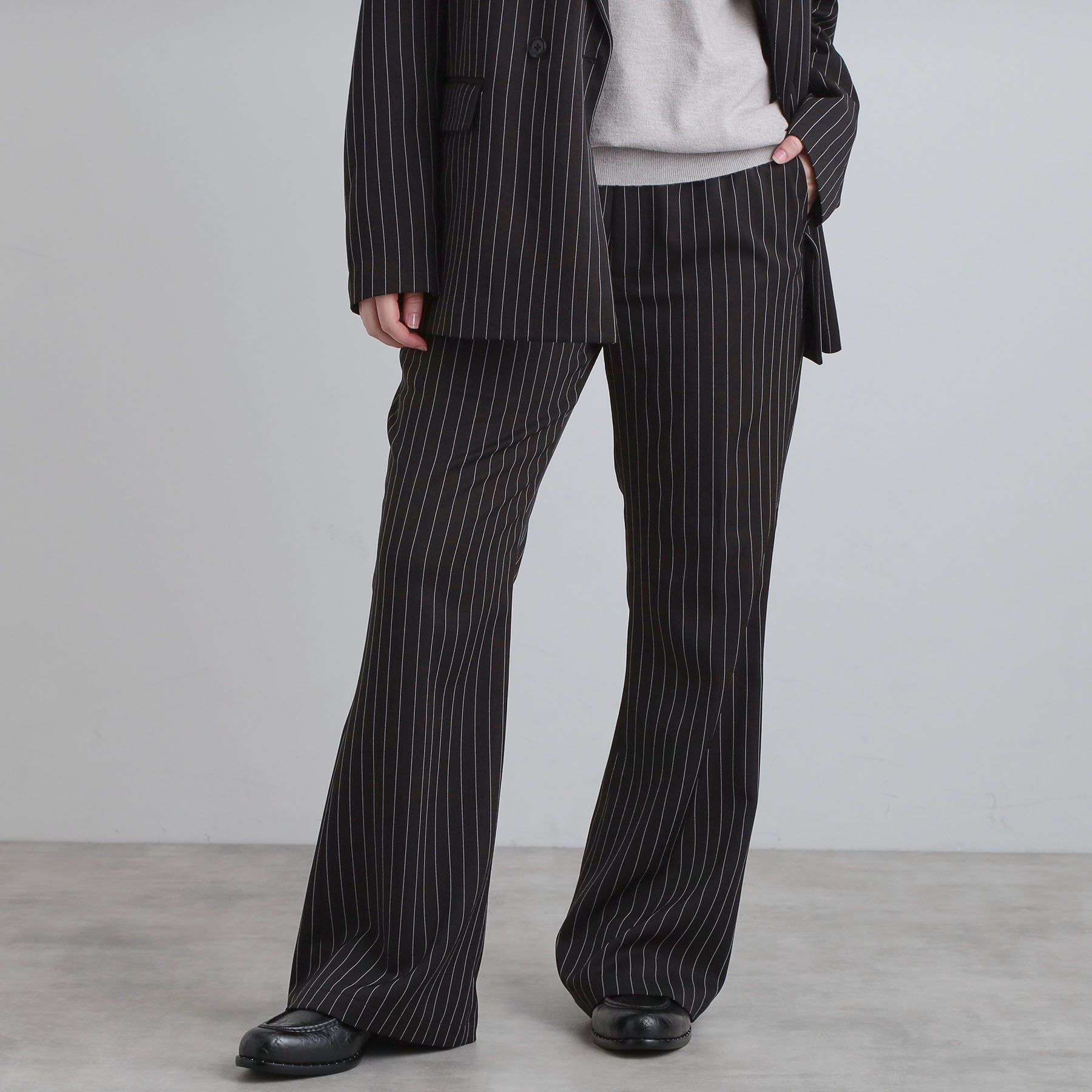 tk.TAKEO KIKUCHI「ピンストライプフレアスラックス」|その他|