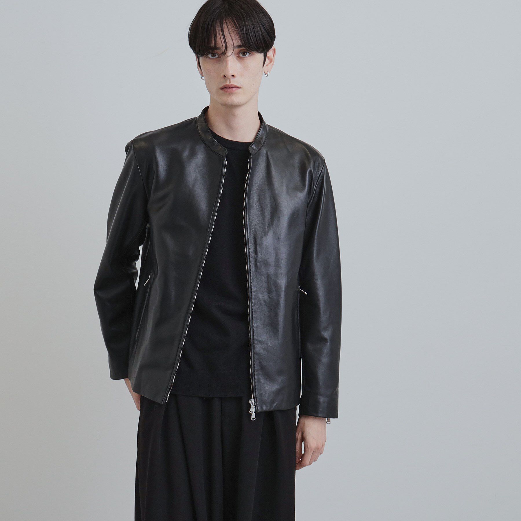 tk.TAKEO KIKUCHI「【本革】ラムレザーシングルライダース」|ブルゾン・スタジャン|