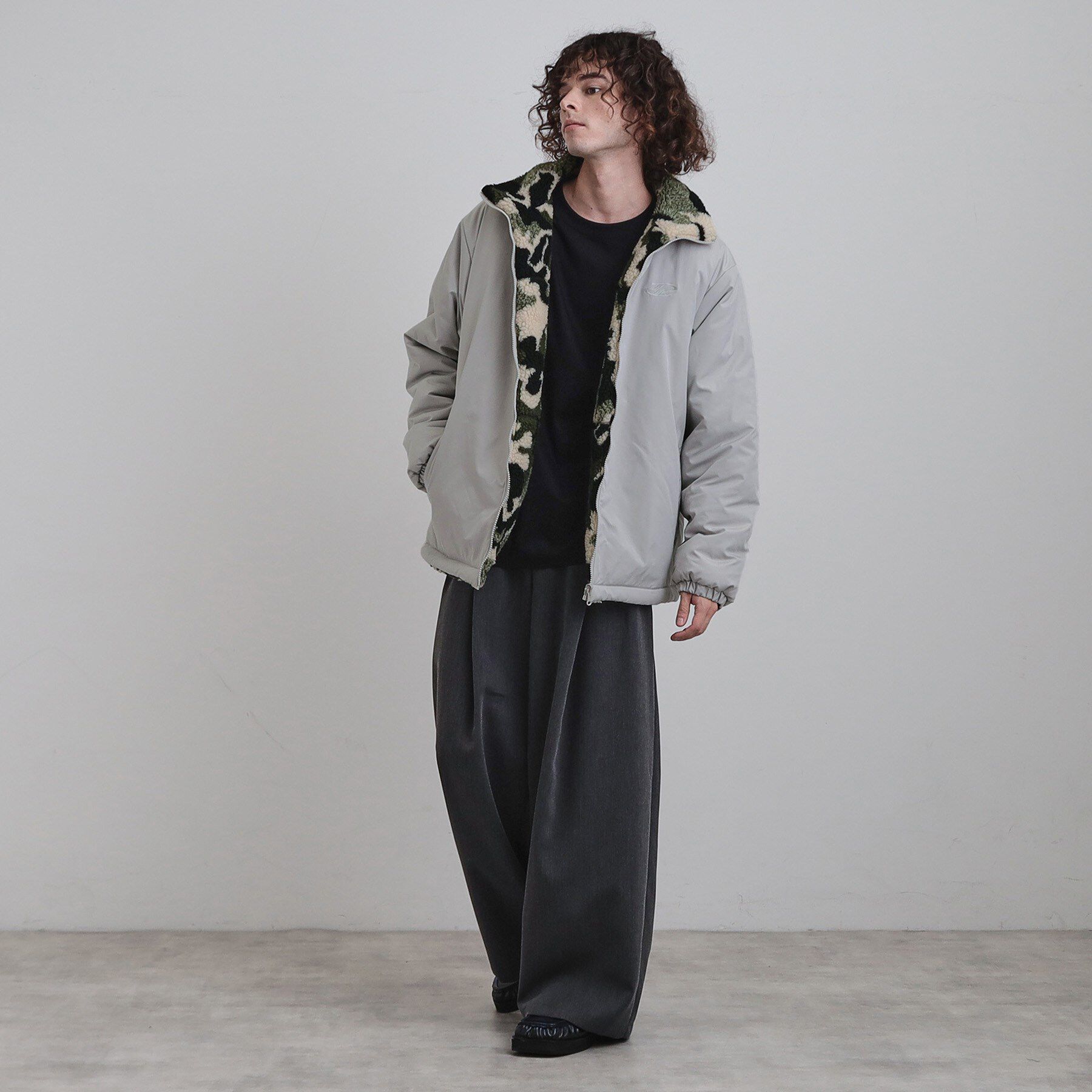 tk.TAKEO KIKUCHI「【WEB限定】リバーシブルボアブルゾン」|ブルゾン・スタジャン|