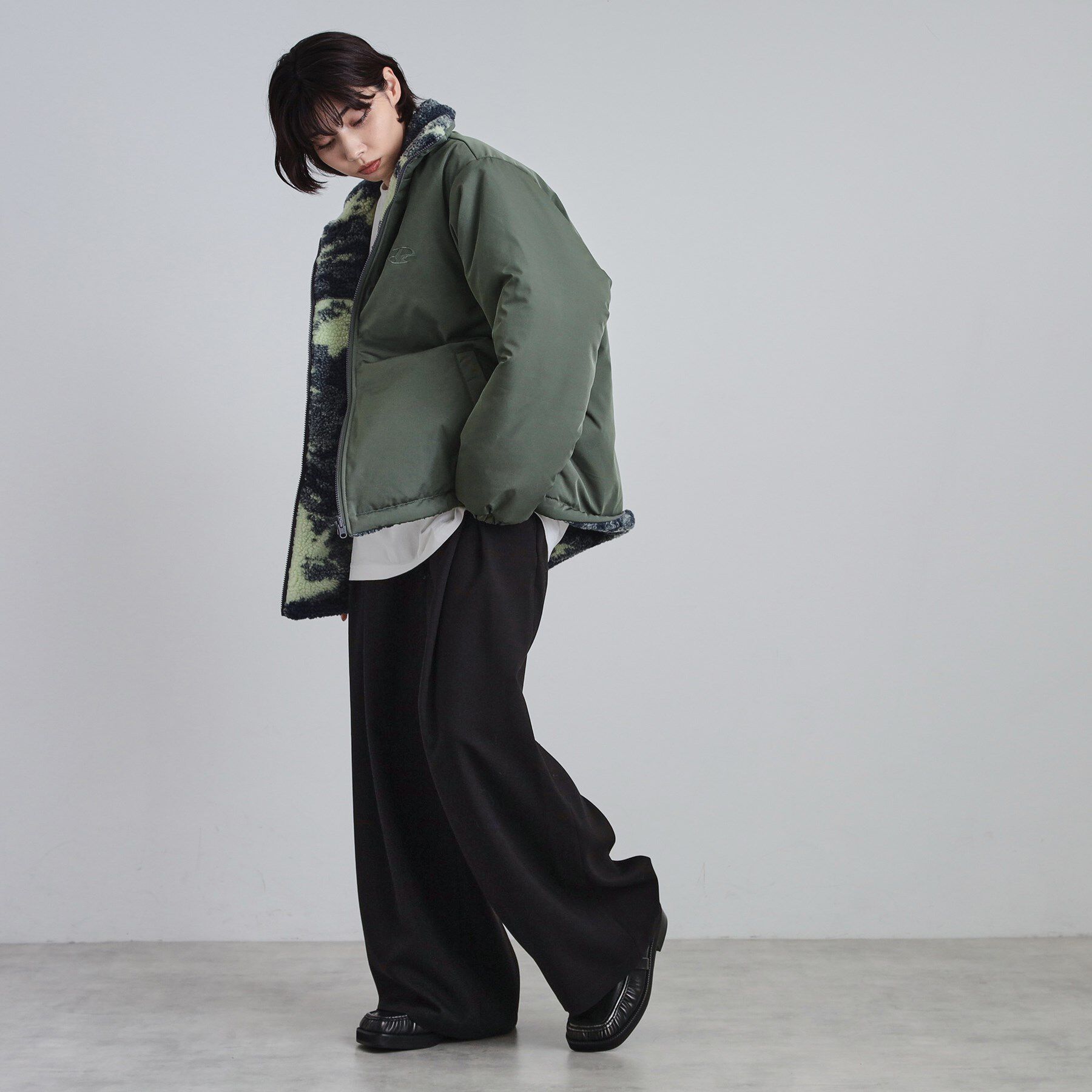 tk.TAKEO KIKUCHI「【WEB限定】リバーシブルボアブルゾン」|ブルゾン・スタジャン|