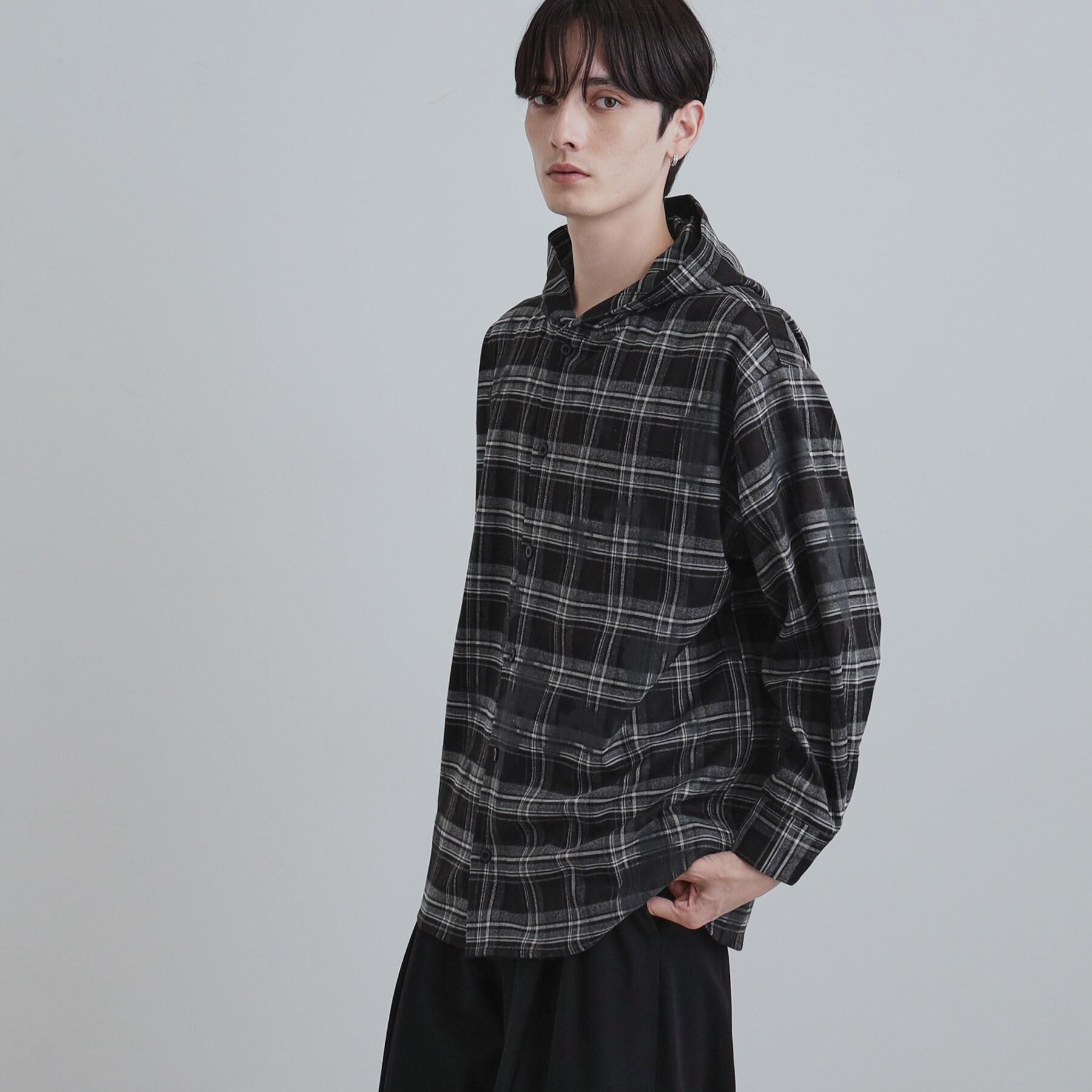 tk.TAKEO KIKUCHI「ヴィンテージフードチェックシャツ」|シャツ・ブラウス|