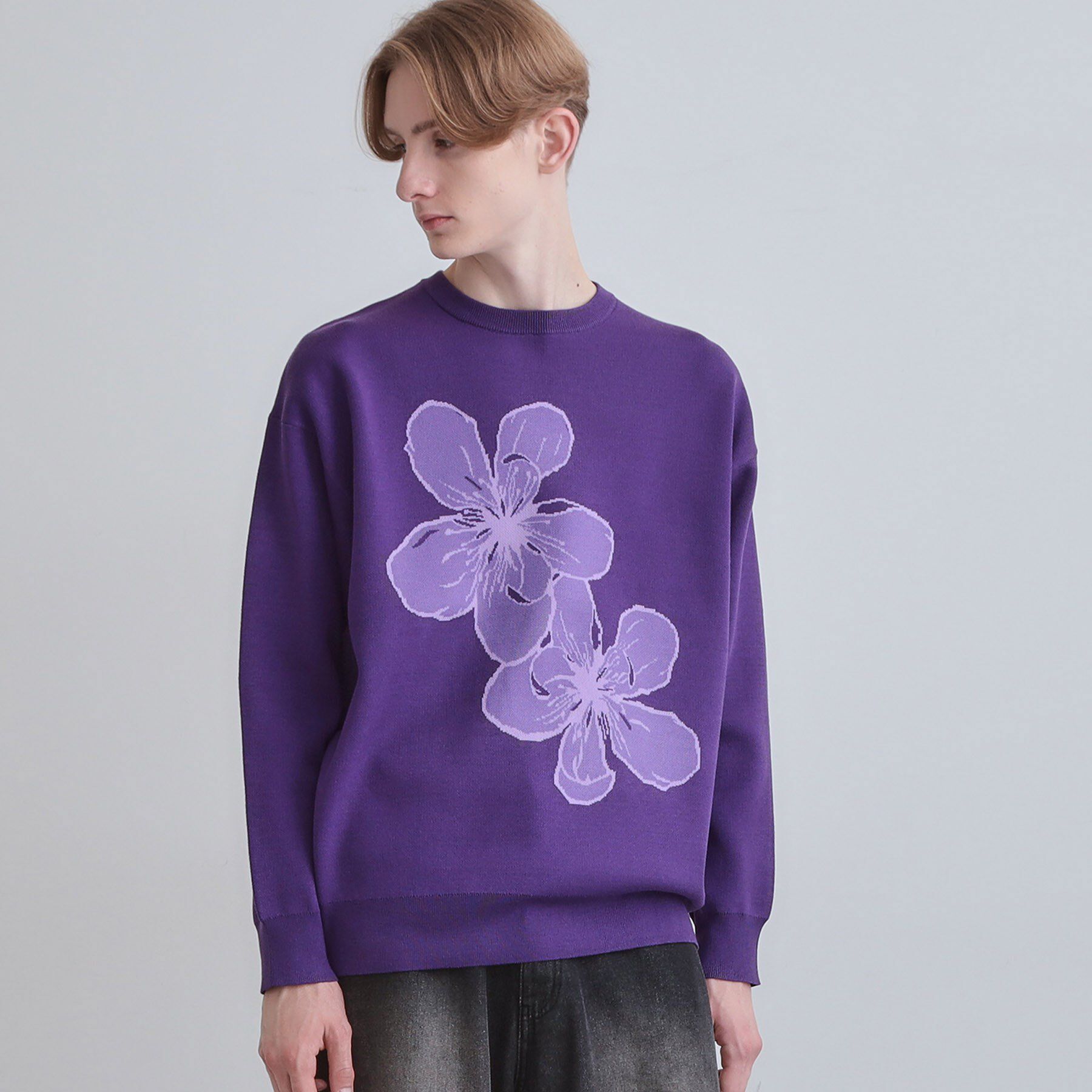 tk.TAKEO KIKUCHI「フラワーニットプルオーバー」|ニット・セーター|