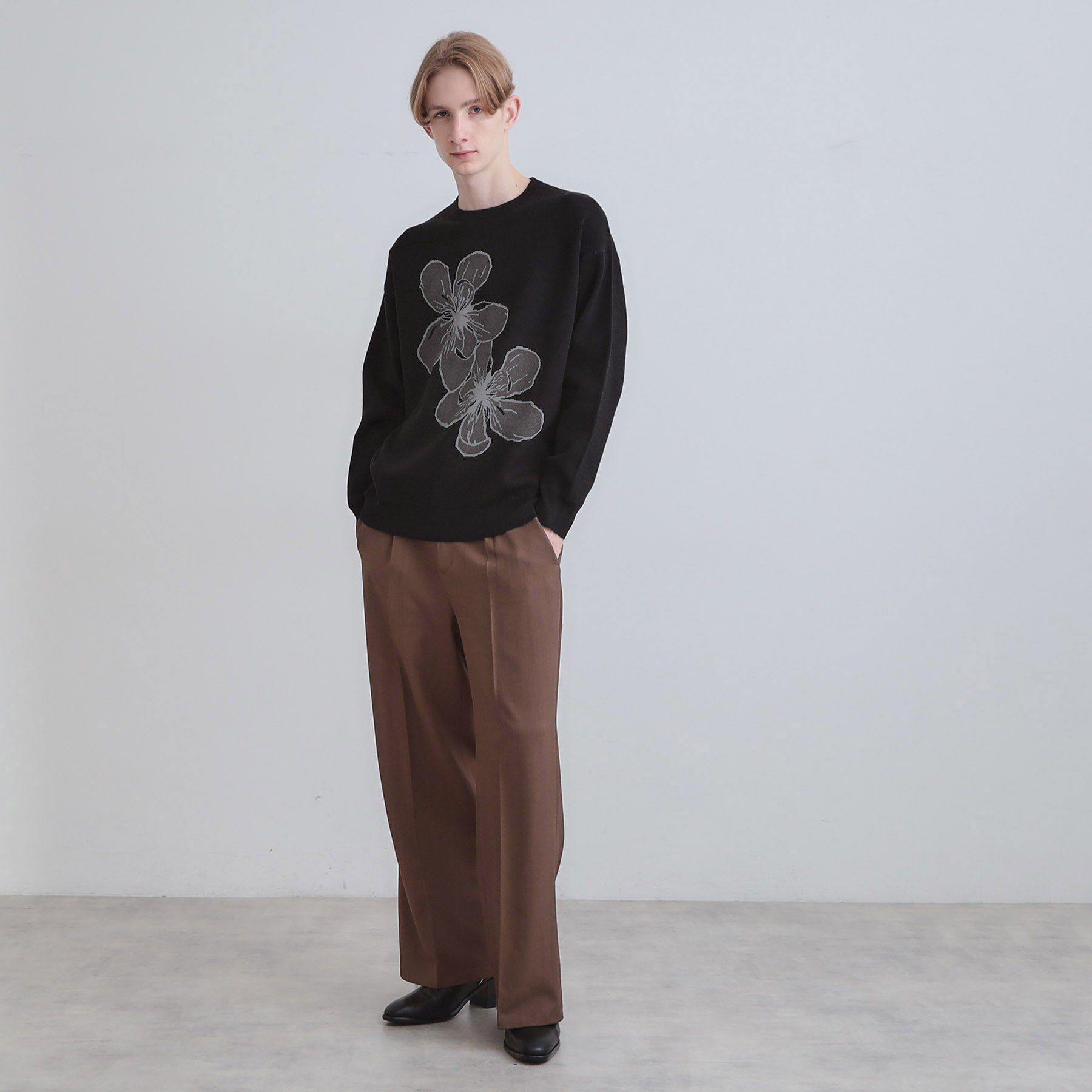 tk.TAKEO KIKUCHI「フラワーニットプルオーバー」|ニット・セーター|